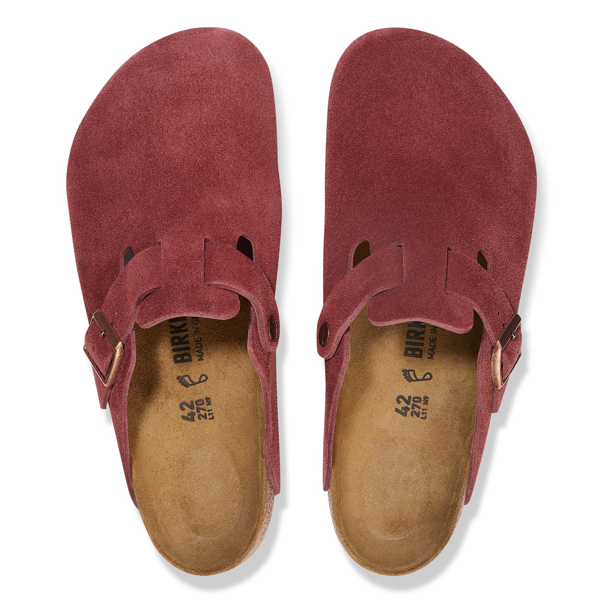 Birkenstock Boston zinfandel suede