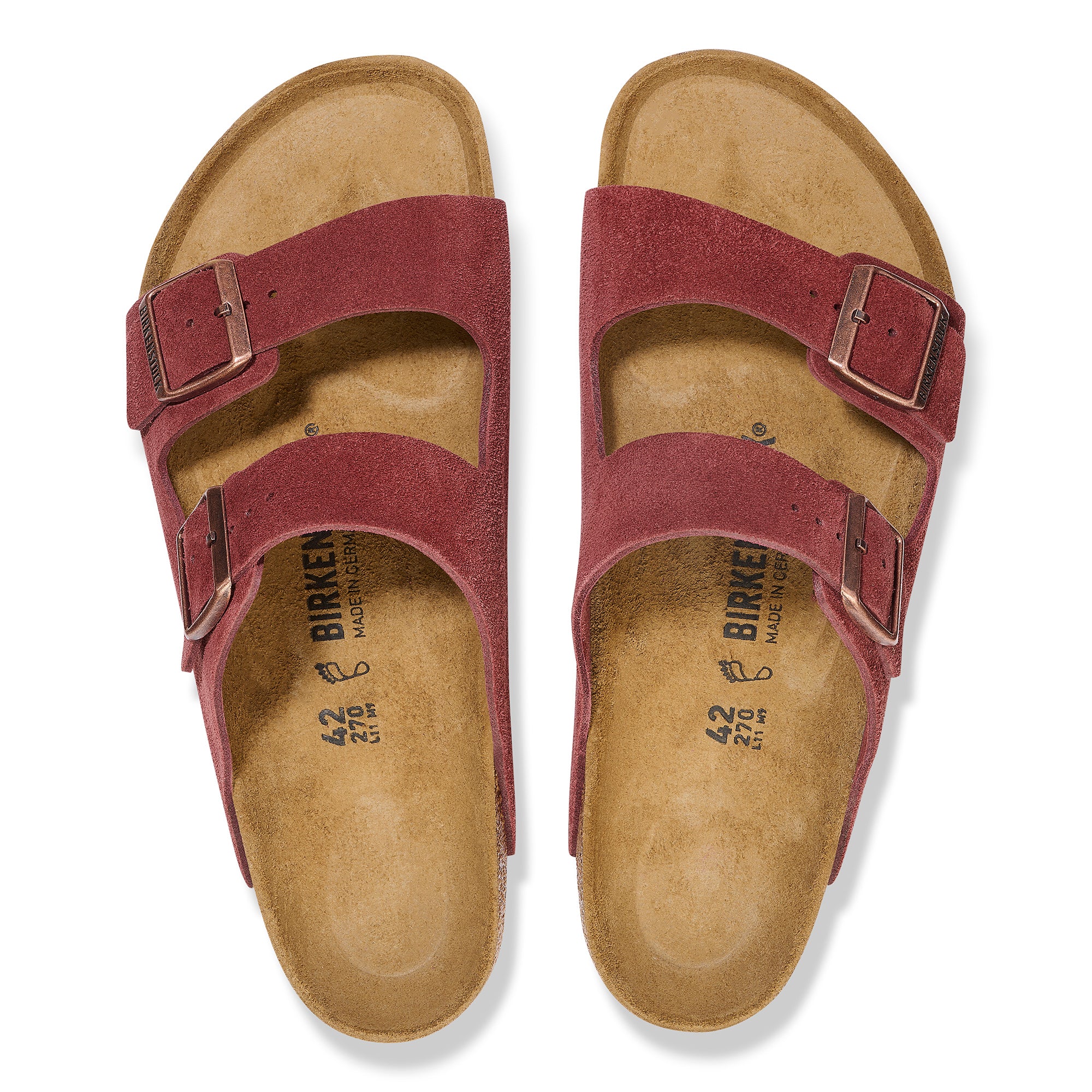 Birkenstock Arizona zinfandel suede