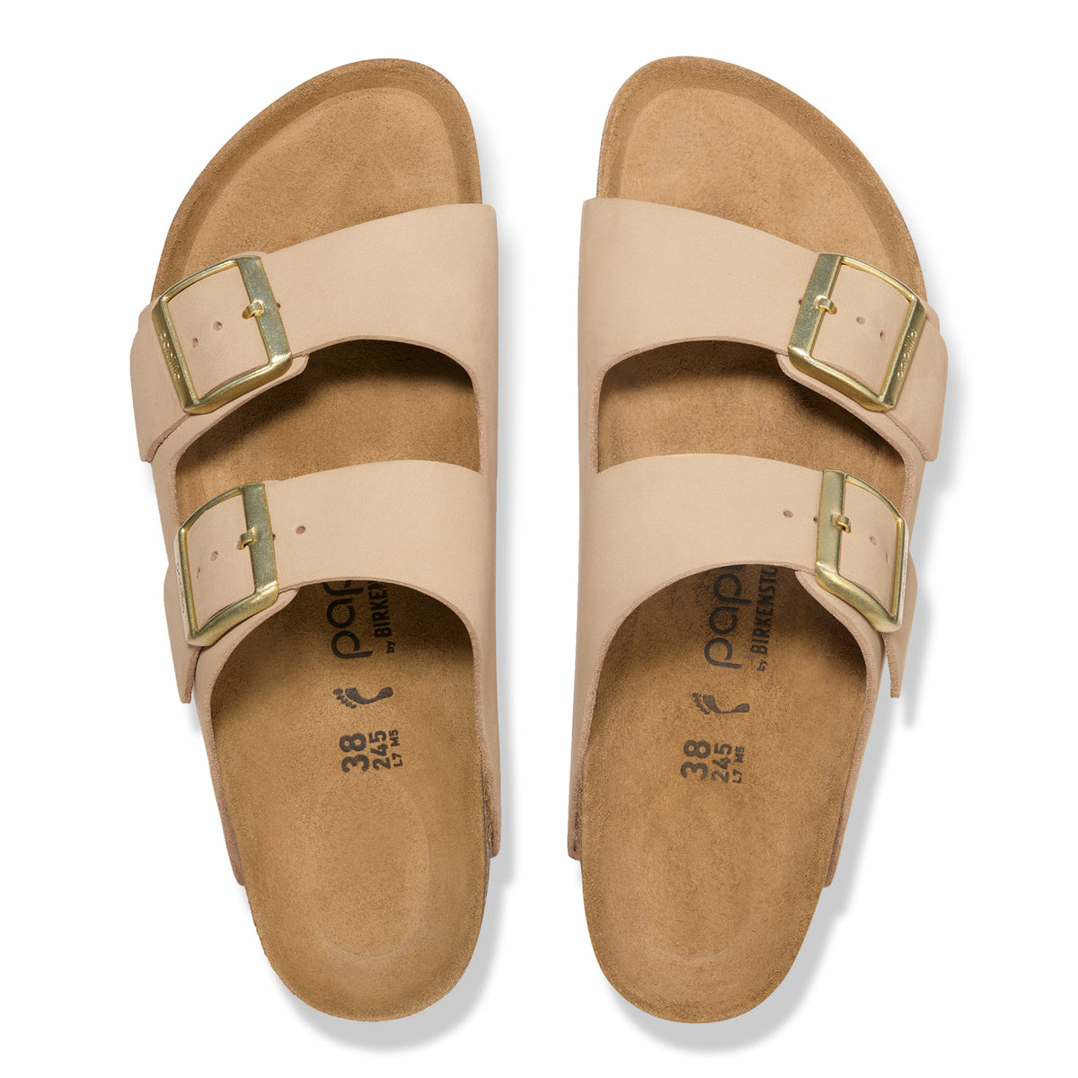 Papillio Arizona Platform sandcastle nubuck by Birkenstock