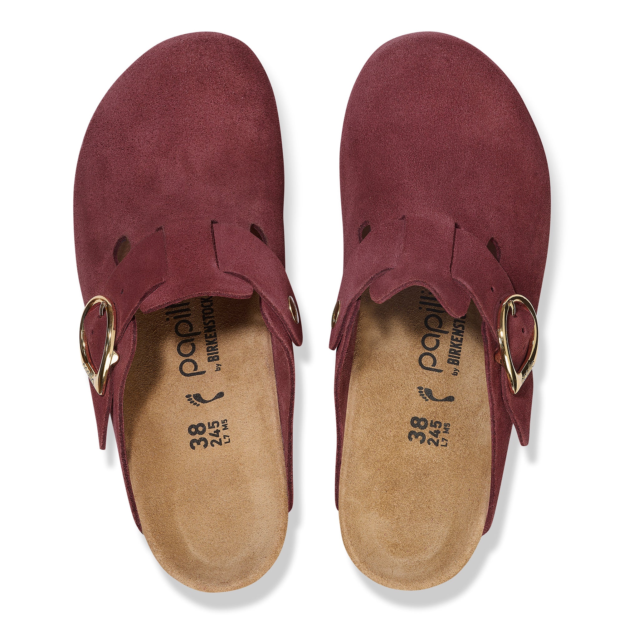 Papillio Fanny berry crush suede by Birkenstock