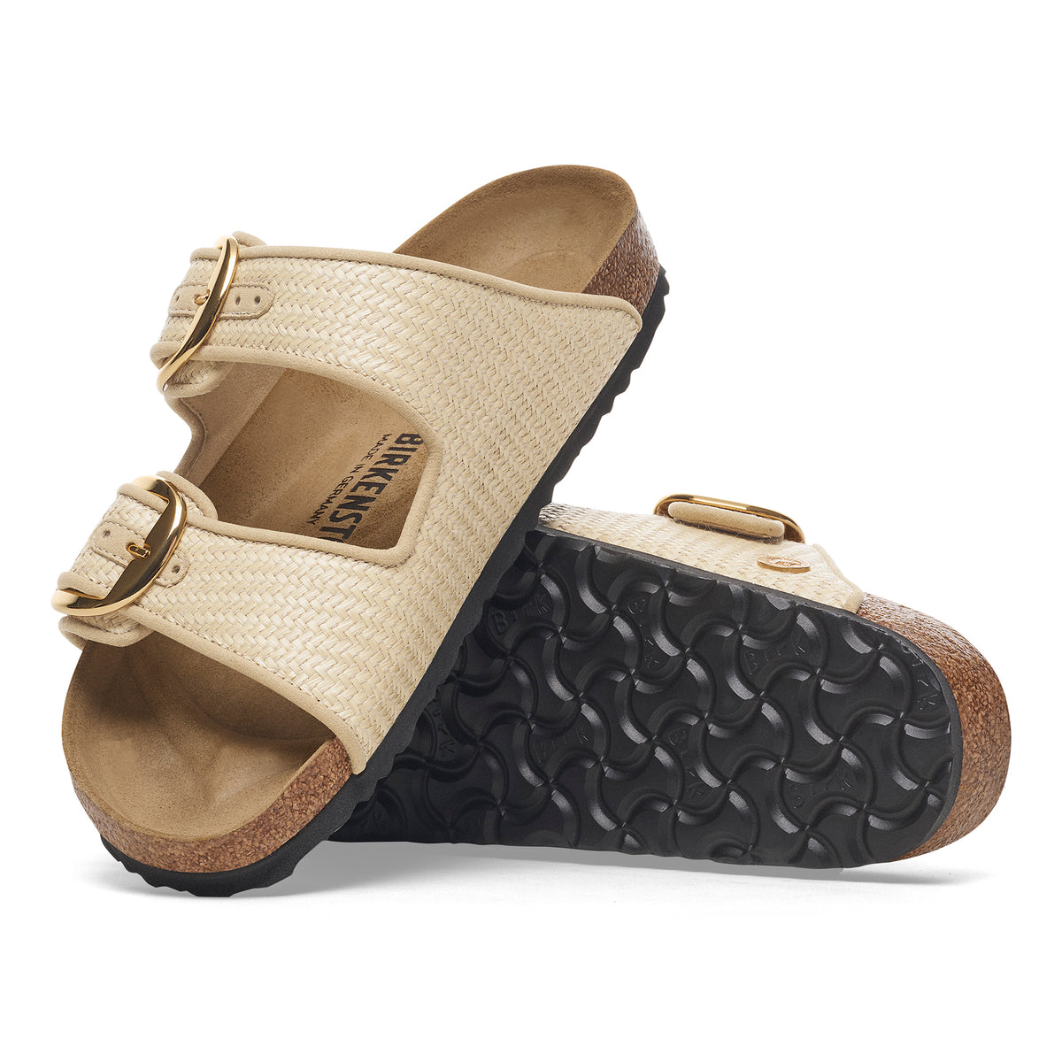 Birkenstock Arizona Big Buckle raffia natural textile