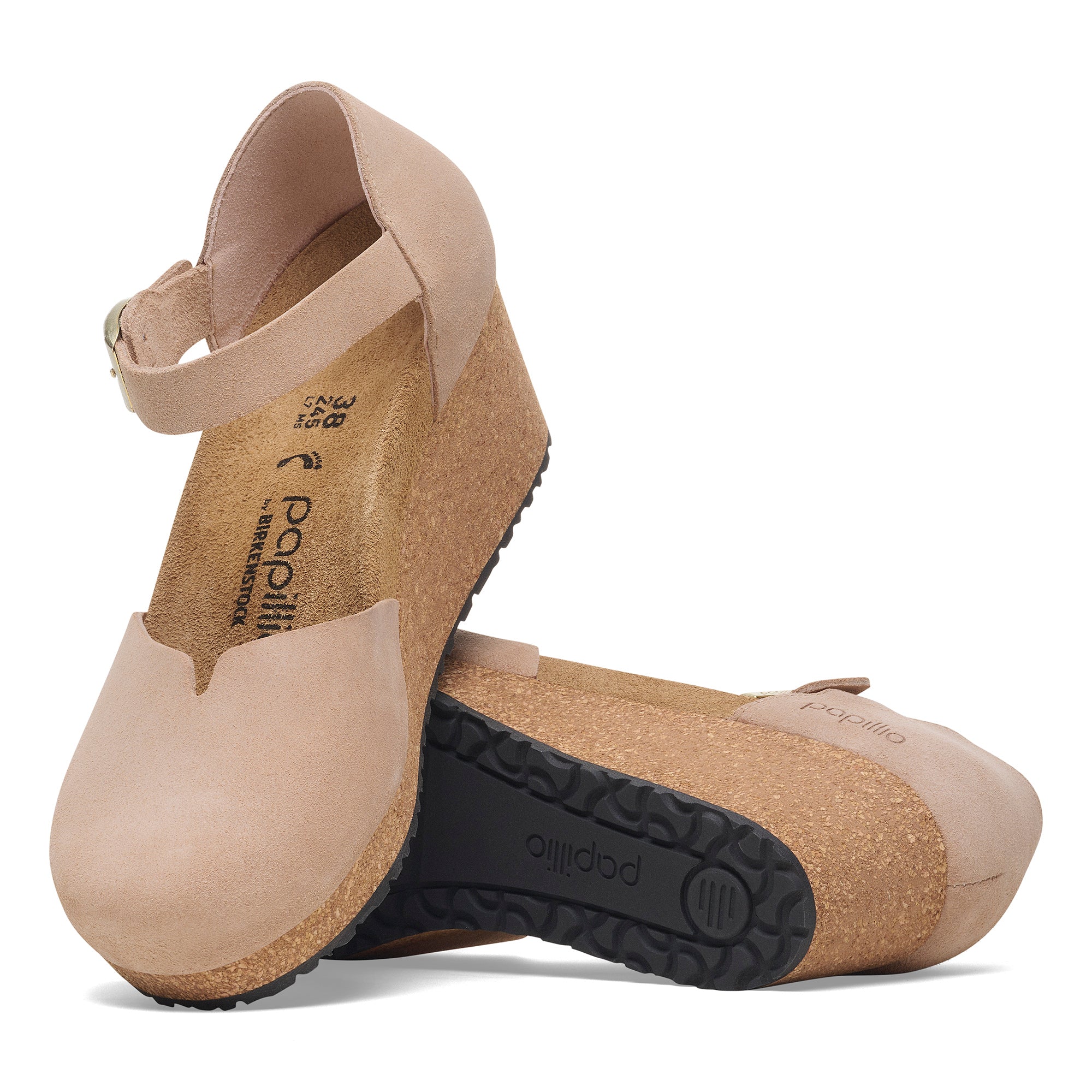 Papillio Mary warm sand suede by Birkenstock