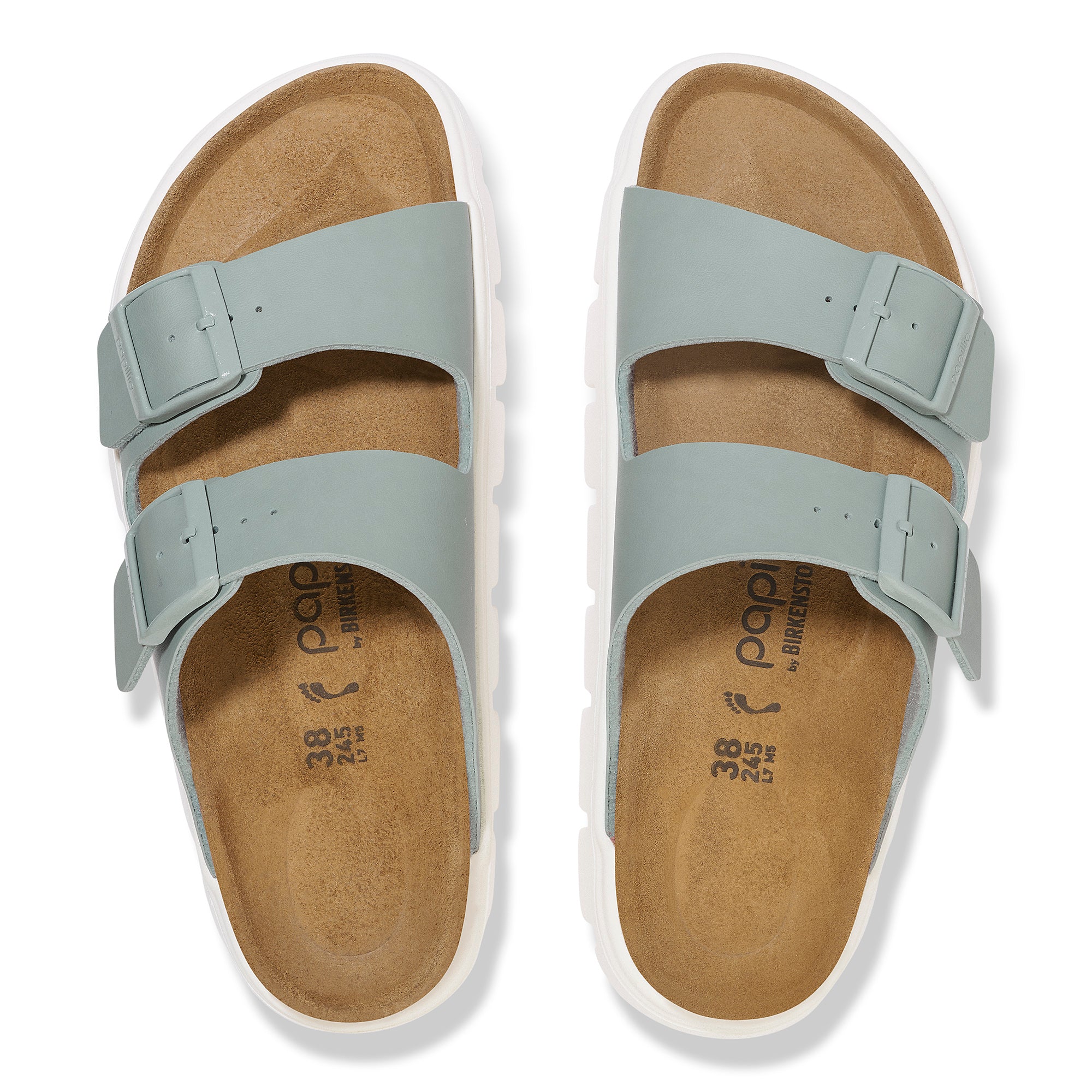Papillio Arizona Chunky pure sage Birko-Flor by Birkenstock