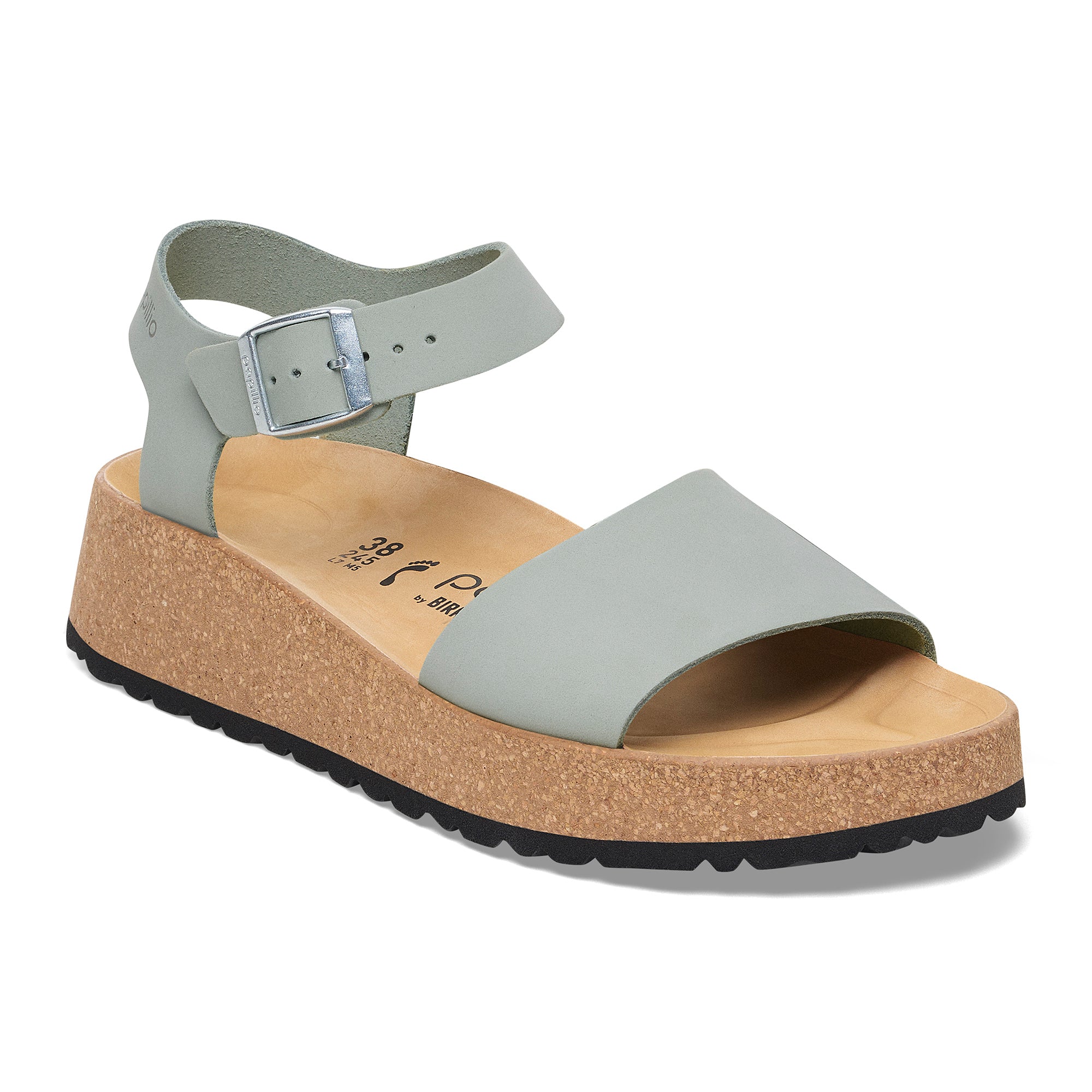 Papillio Glenda pure sage nubuck by Birkenstock