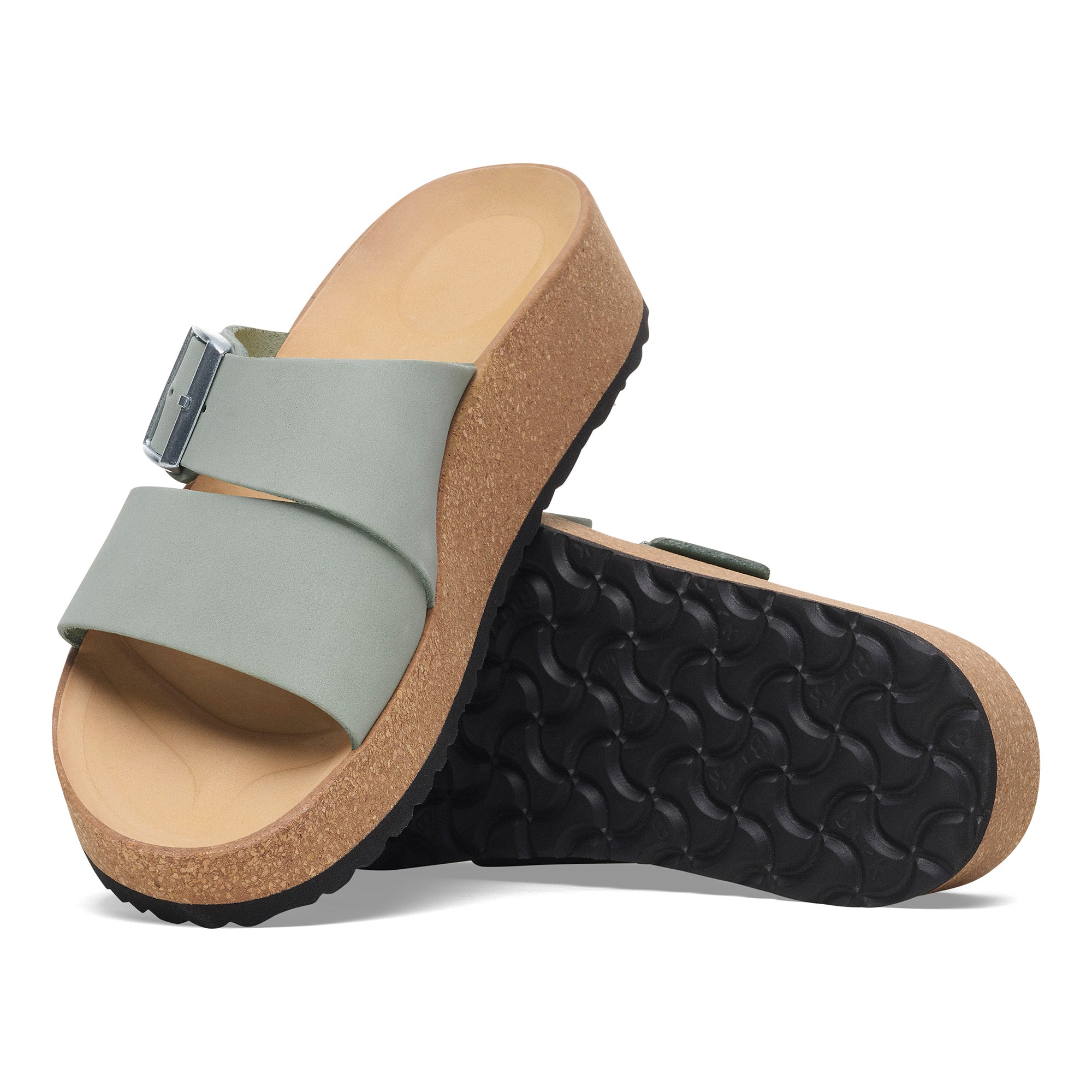 Papillio Almina pure sage nubuck by Birkenstock