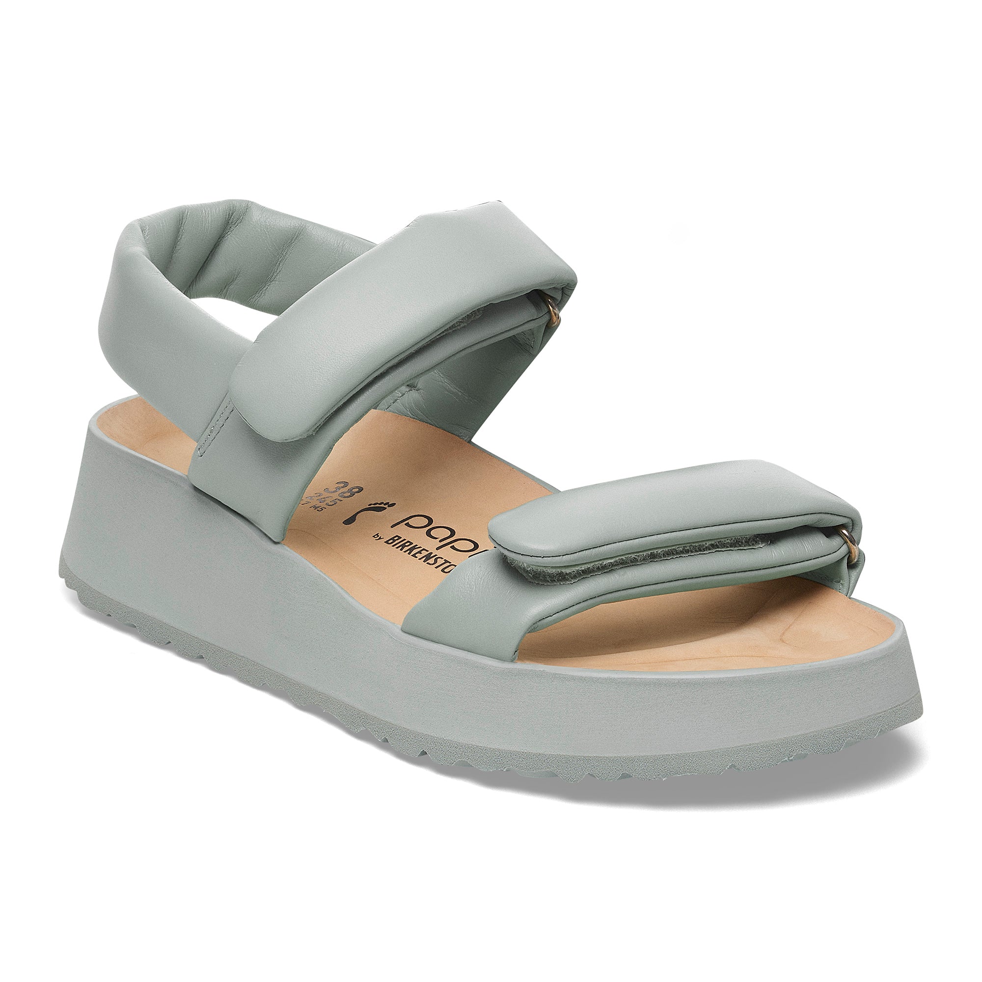 Papillio Theda pure sage leather by Birkenstock