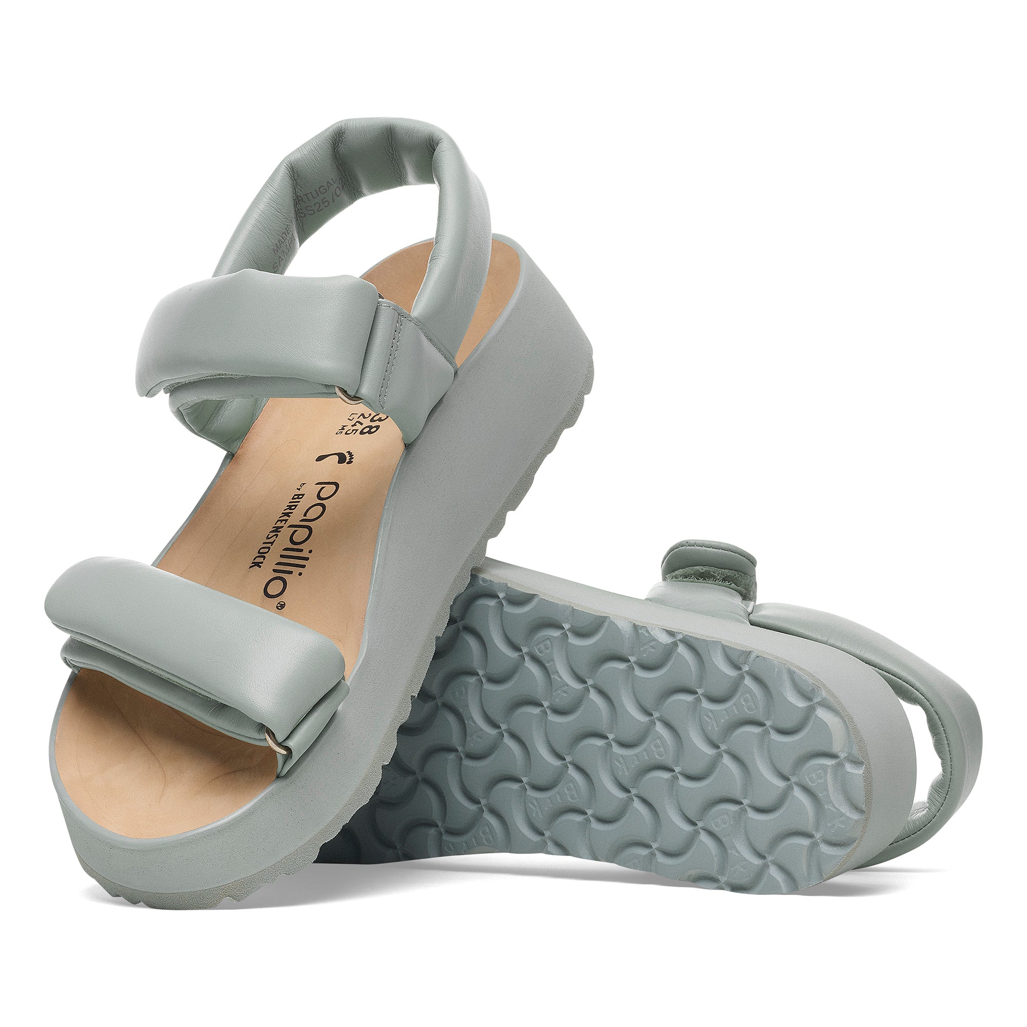 Papillio Theda pure sage leather by Birkenstock