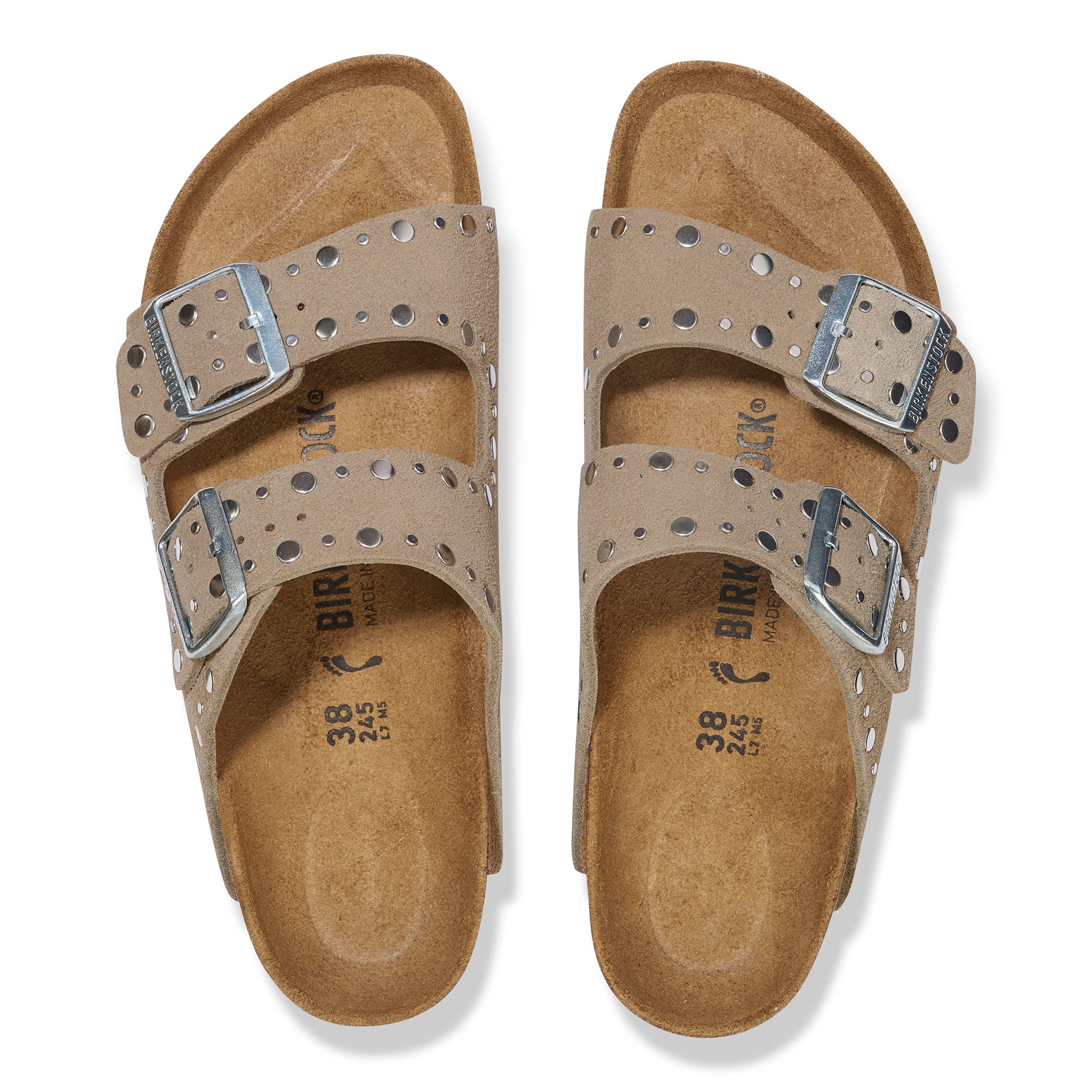 Birkenstock Arizona Rivets taupe suede