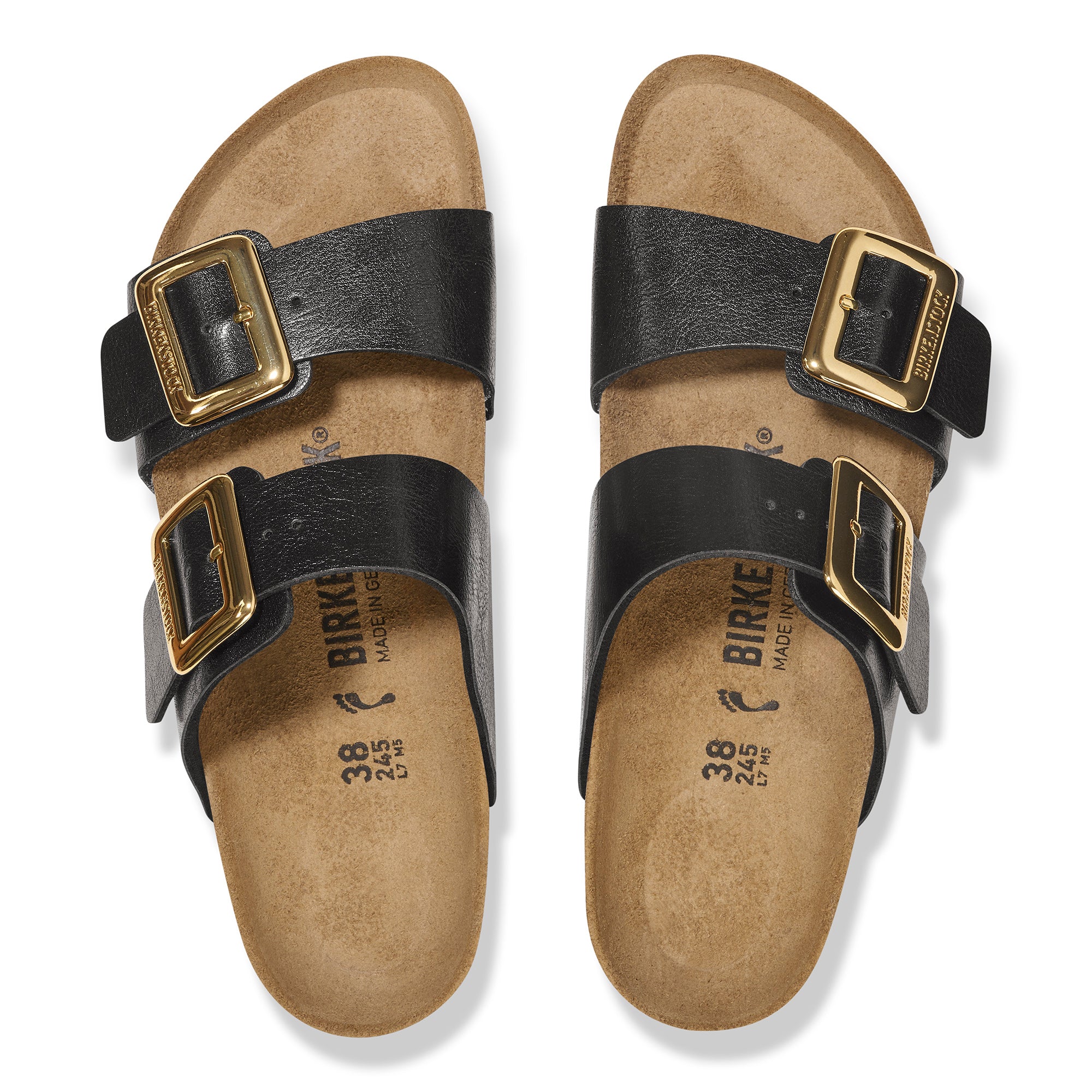 Birkenstock Sydney Luxe Buckle graceful licorice Birko-Flor