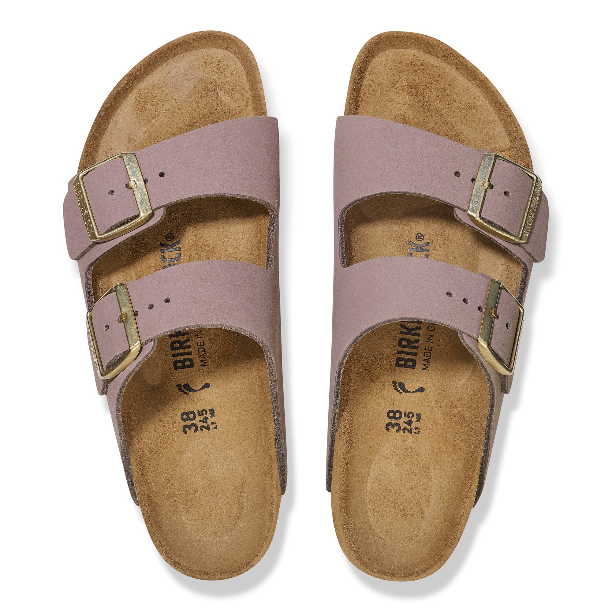 Birkenstock Arizona faded purple nubuck
