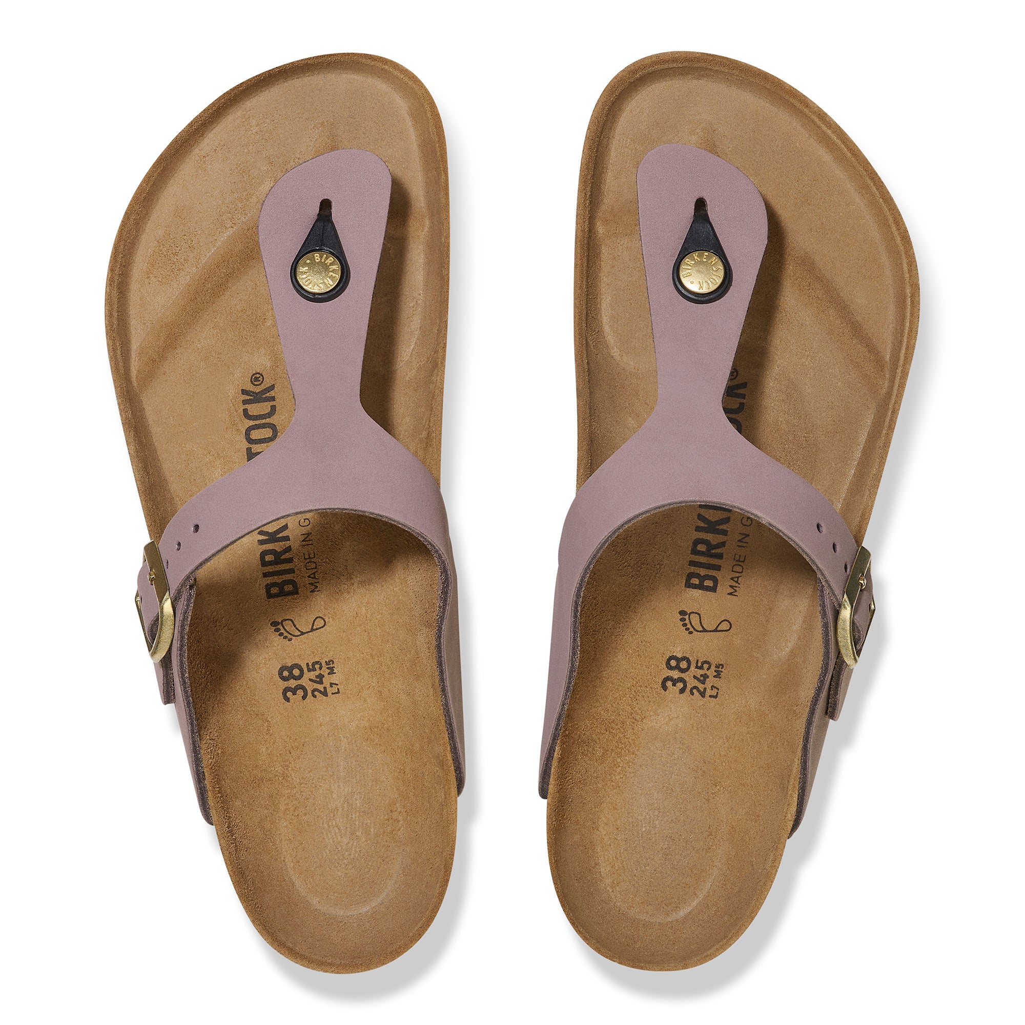 Birkenstock Gizeh faded purple nubuck