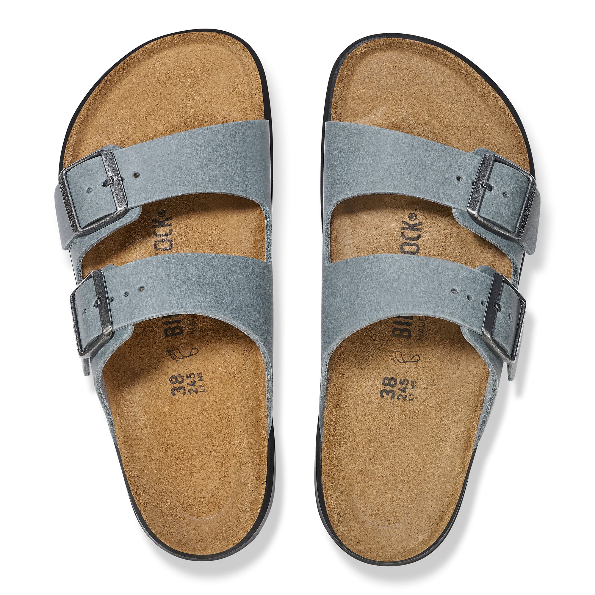 Birkenstock Women's Arizona Crosstown basalt gray oiled leather