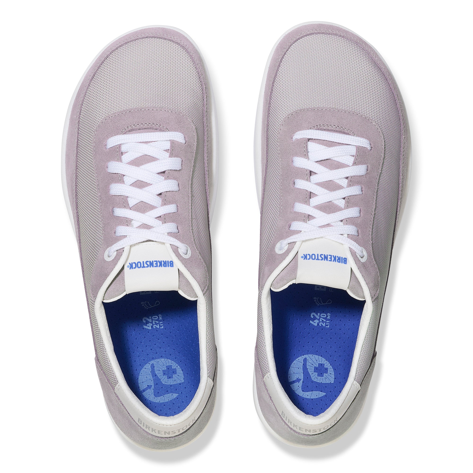 Birkenstock Honnef City whale gray suede/stone coin textile