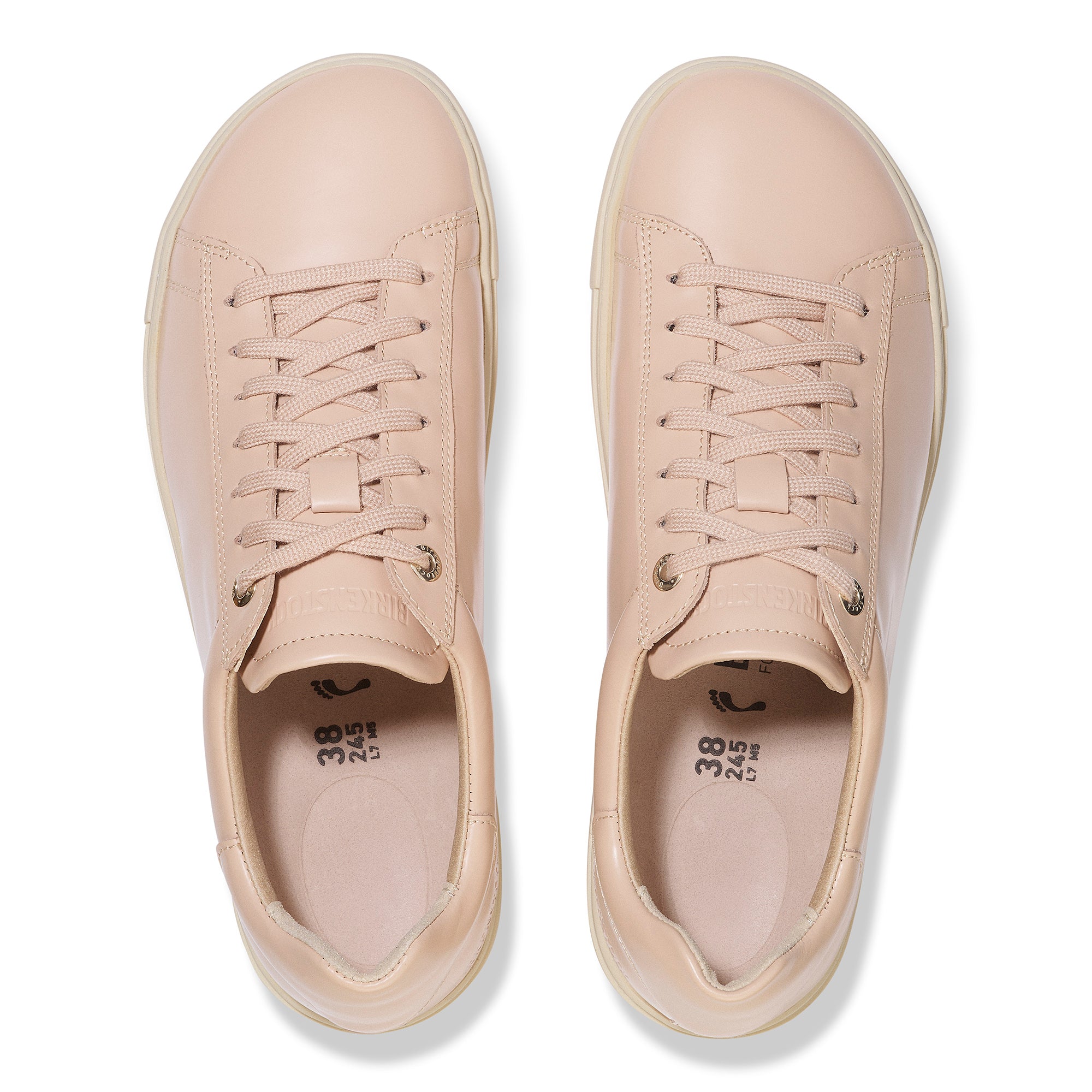 Birkenstock Bend Low high shine new beige leather