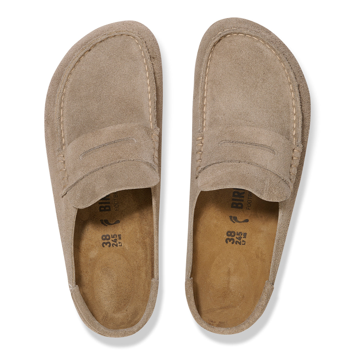 Birkenstock Naples Wrapped taupe suede