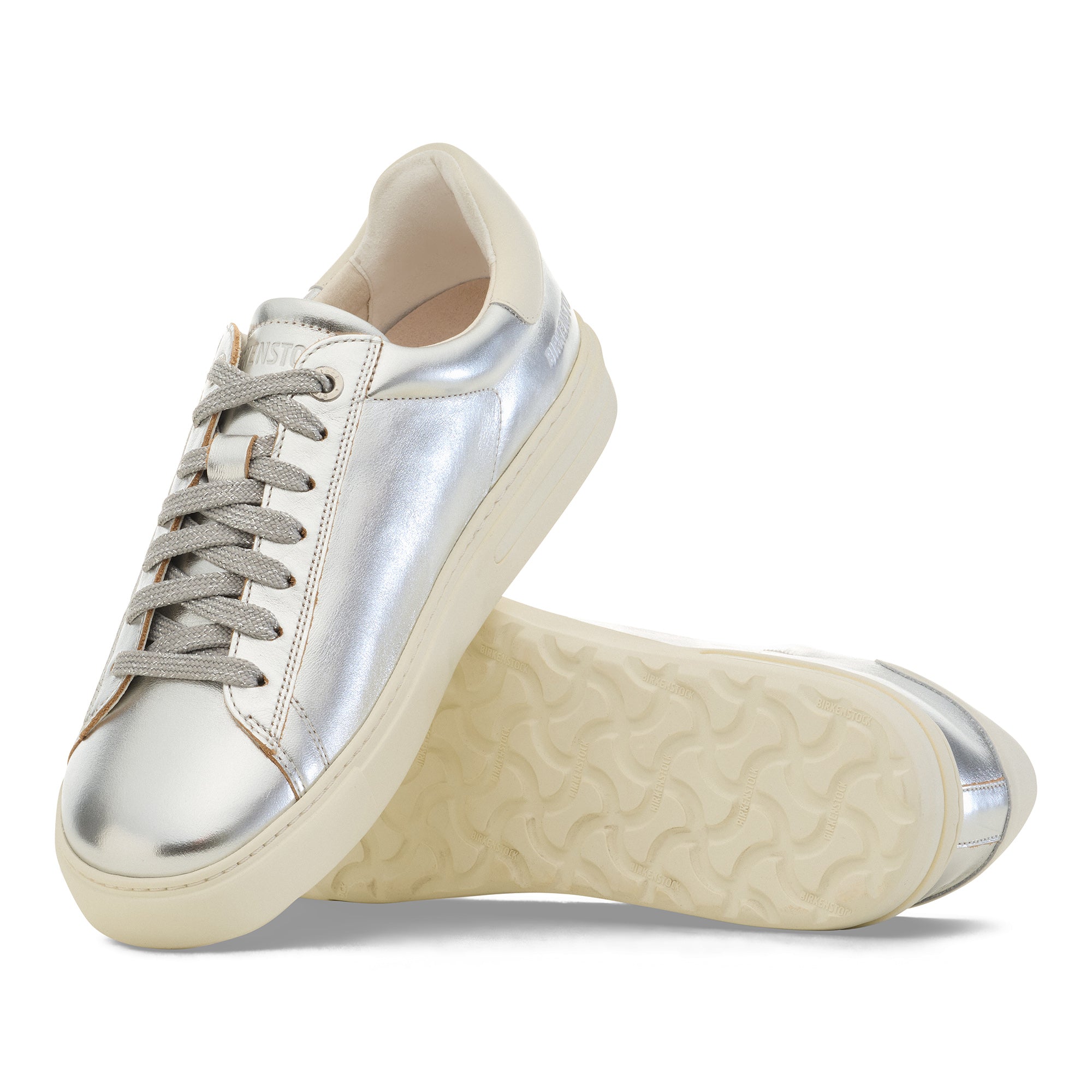 Birkenstock Bend Low silver white leather