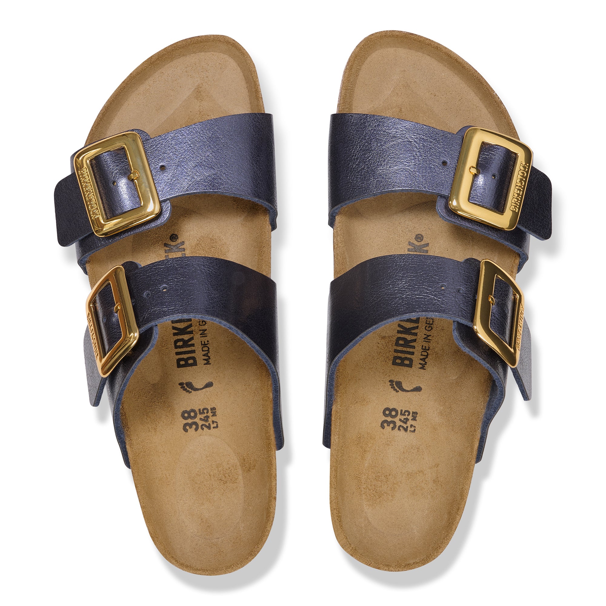 Birkenstock Sydney Luxe Buckle graceful midnight Birko-Flor