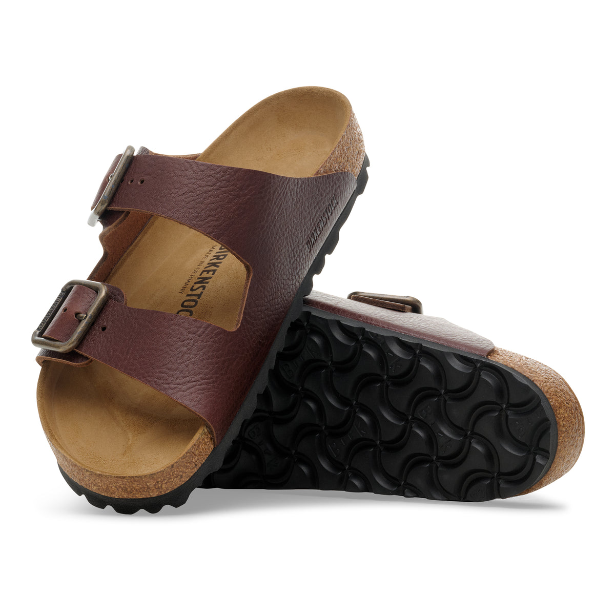 Birkenstock Arizona Wire Buckle vintage wood roast leather