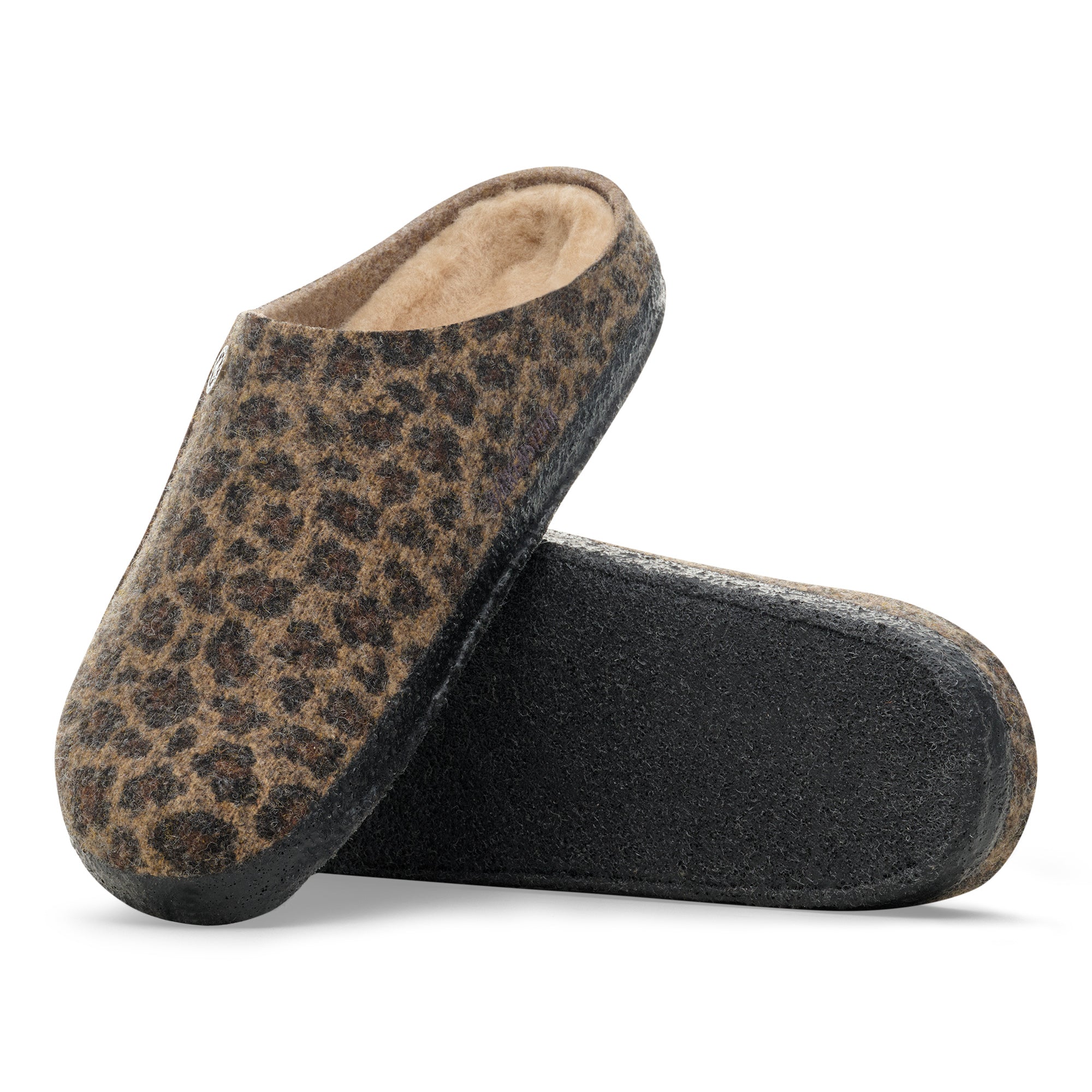 Birkenstock Zermatt Shearling leopard toffee wool/natural shearling