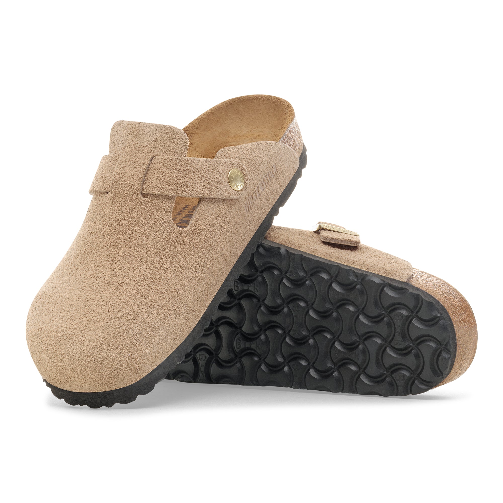 Birkenstock Boston sandcastle suede