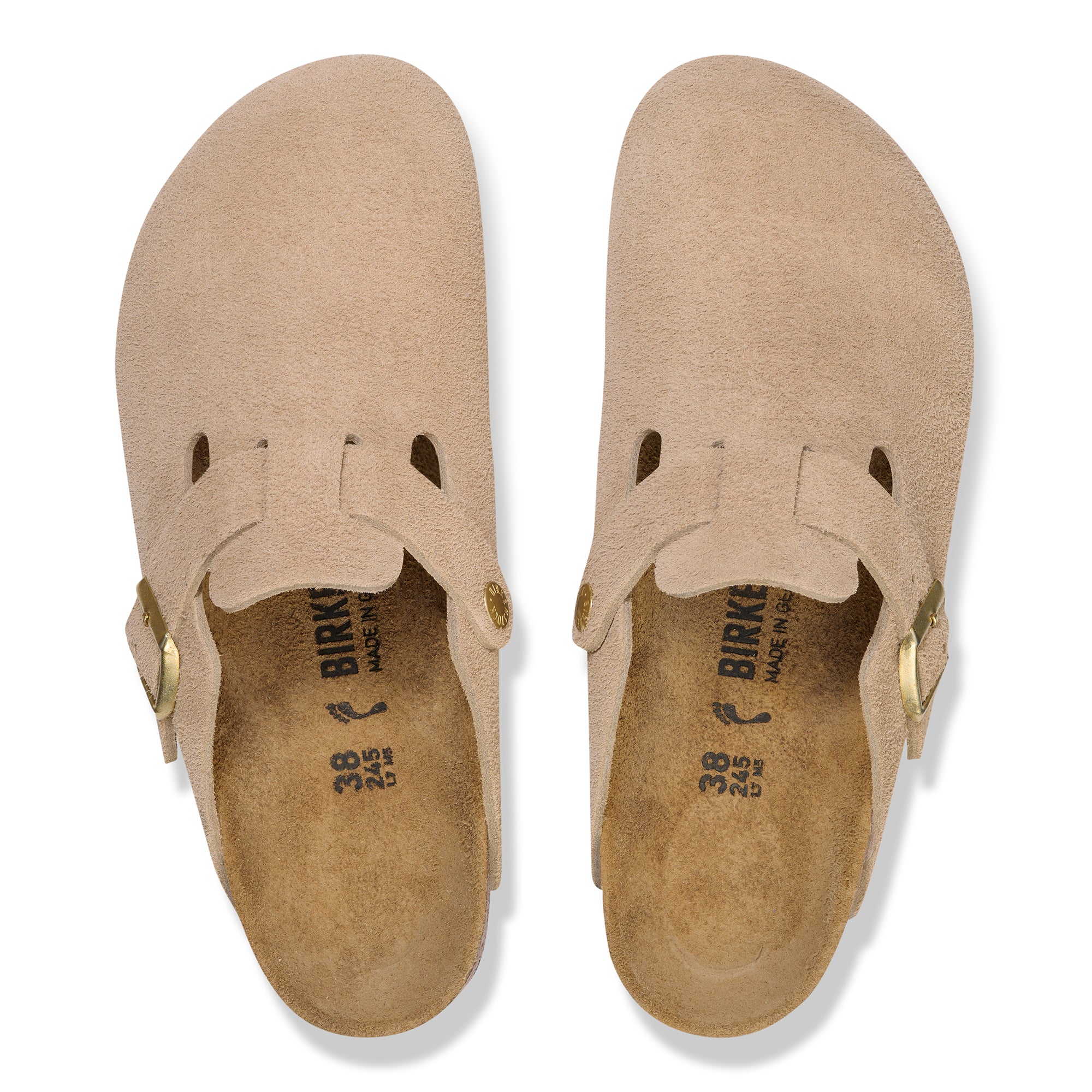 Birkenstock Boston sandcastle suede