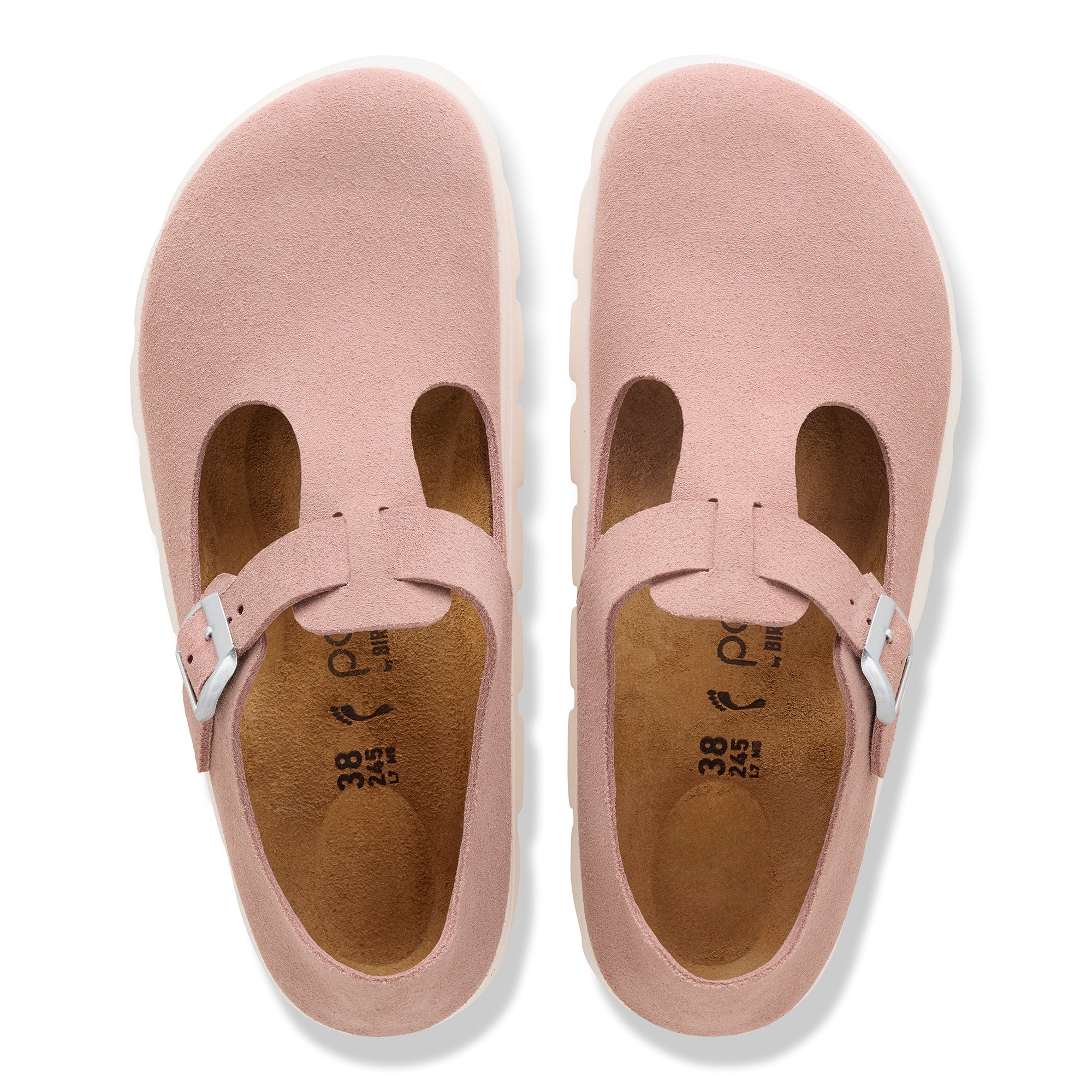Papillio Paris Chunky pink clay suede by Birkenstock