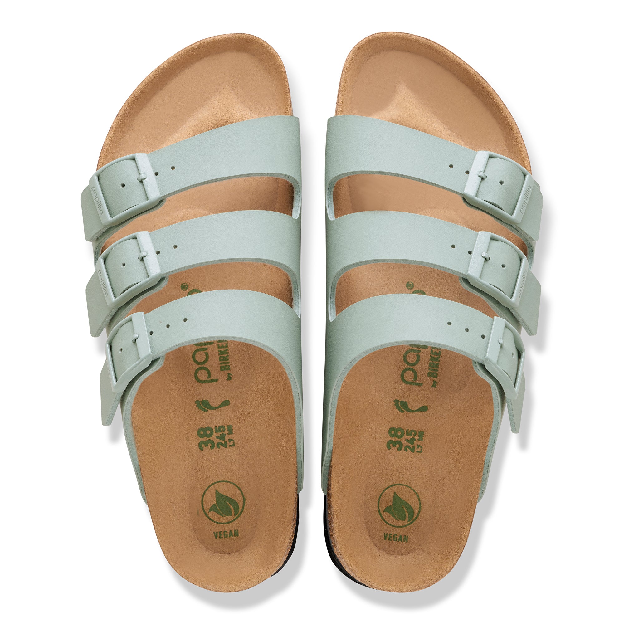 Papillio Florida Platform Vegan pure sage Birko-Flor by Birkenstock