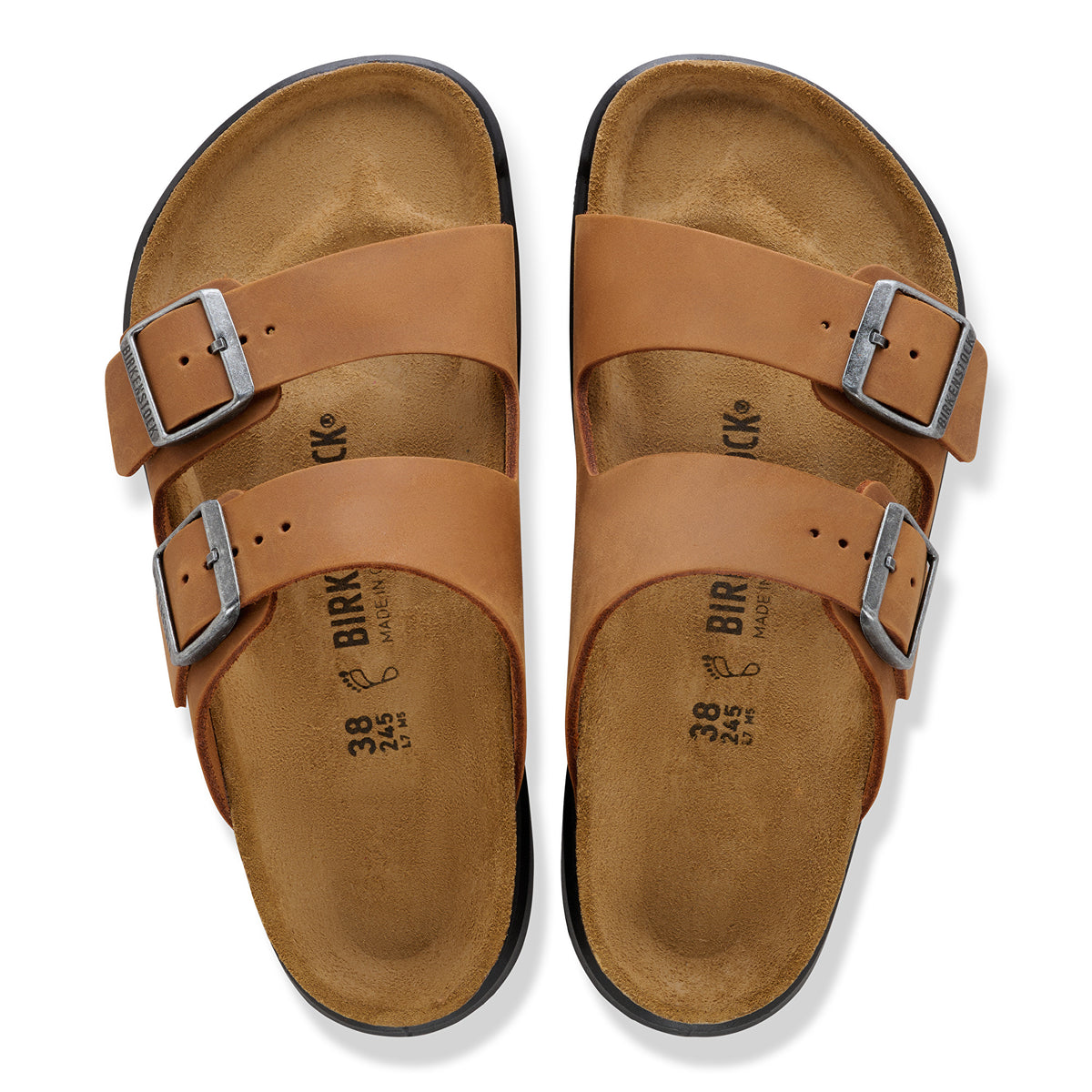 Birkenstock Women's Arizona Crosstown cognac oiled leather