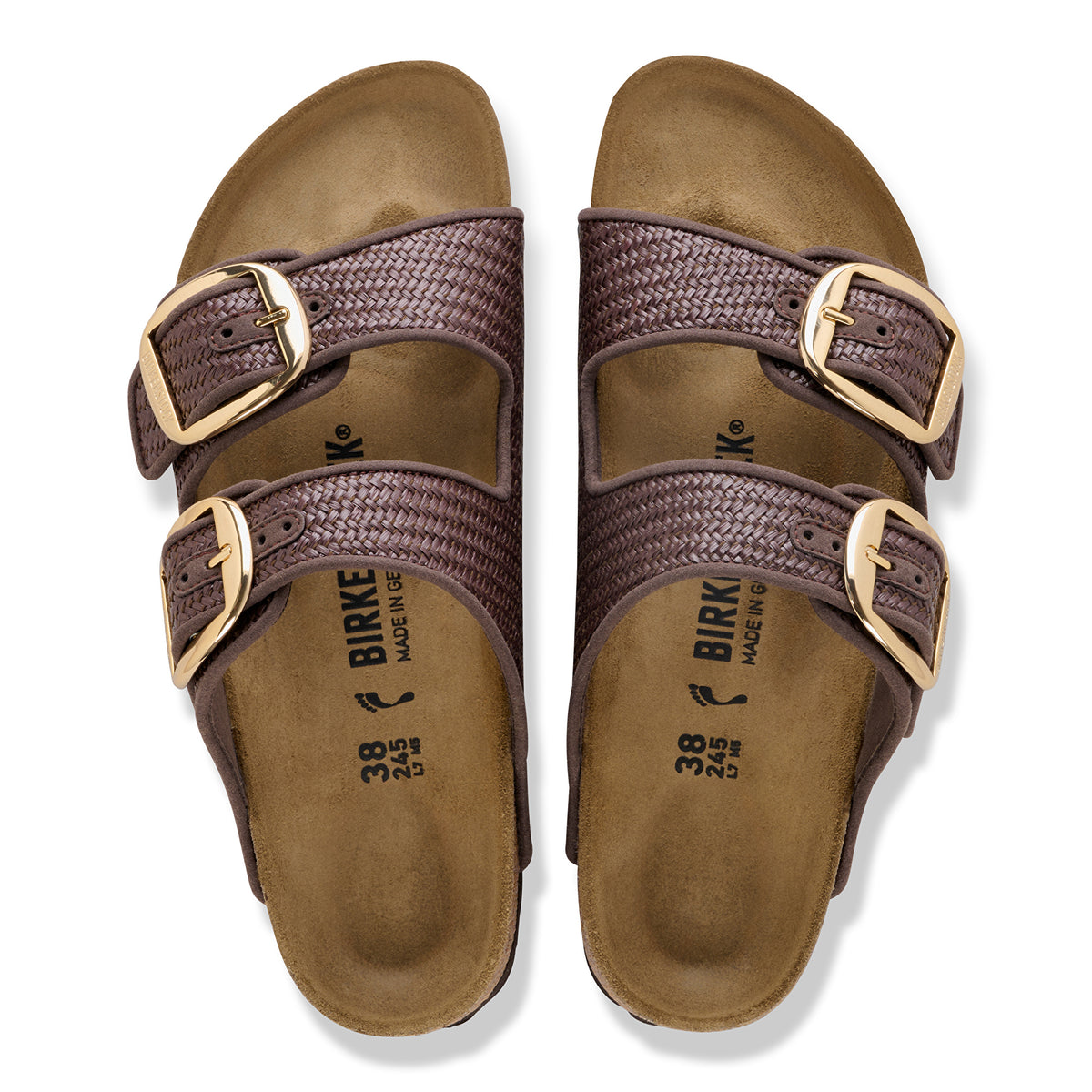 Birkenstock Arizona Big Buckle raffia carafe textile