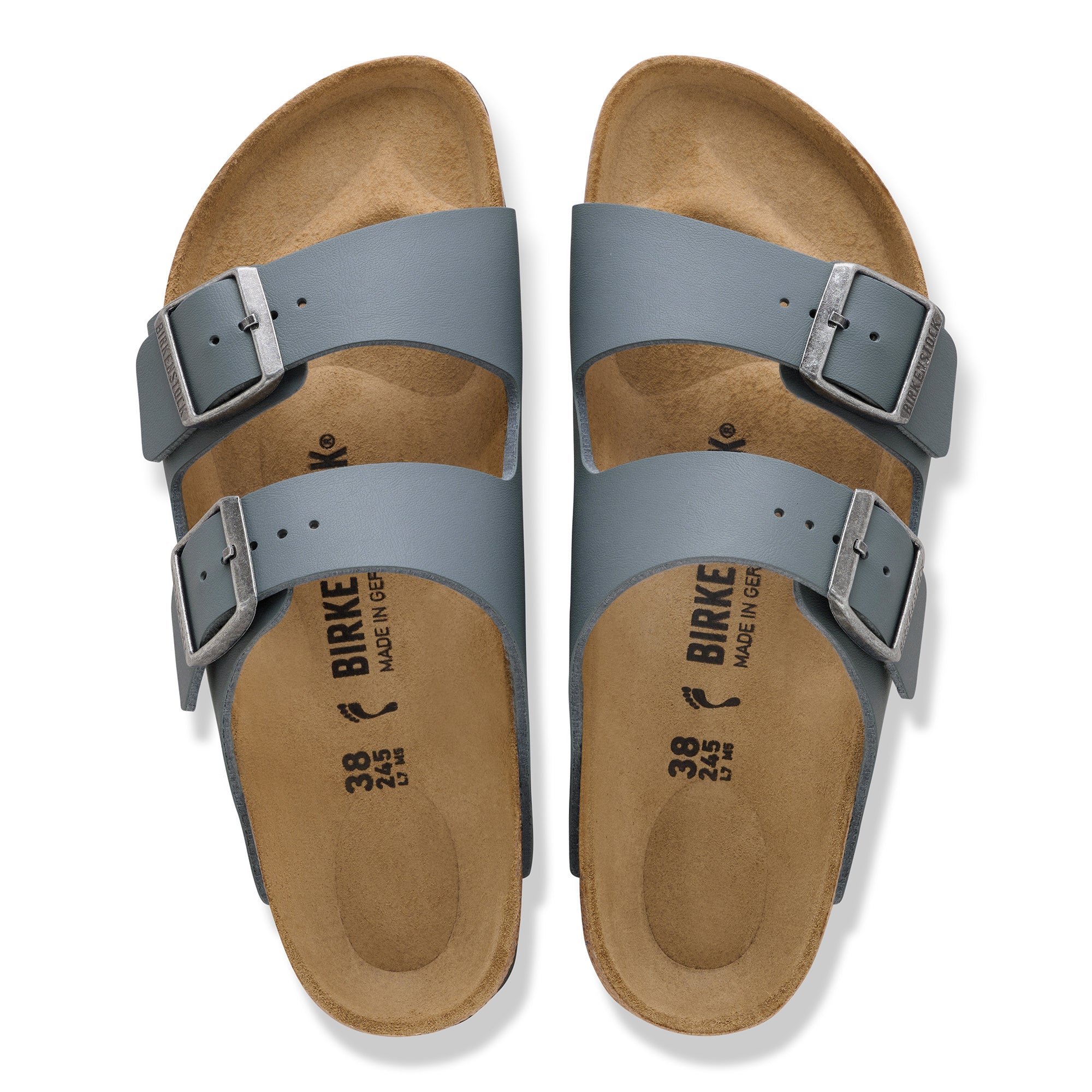 Birkenstock Arizona basalt gray Birko-Flor