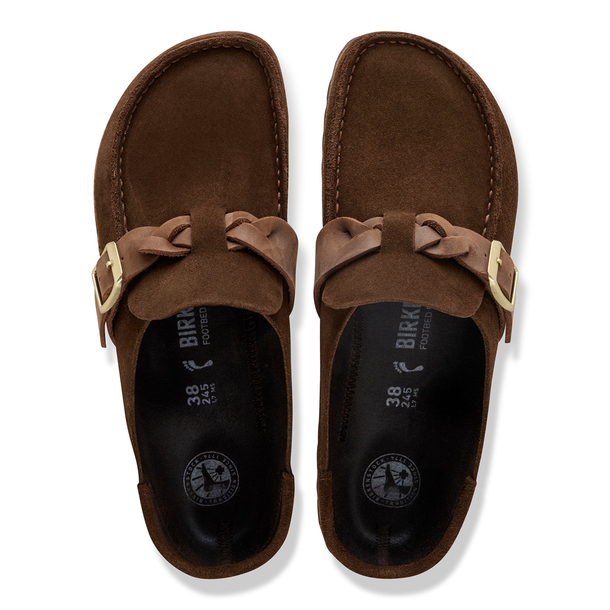 Birkenstock Buckley Braided carafe suede