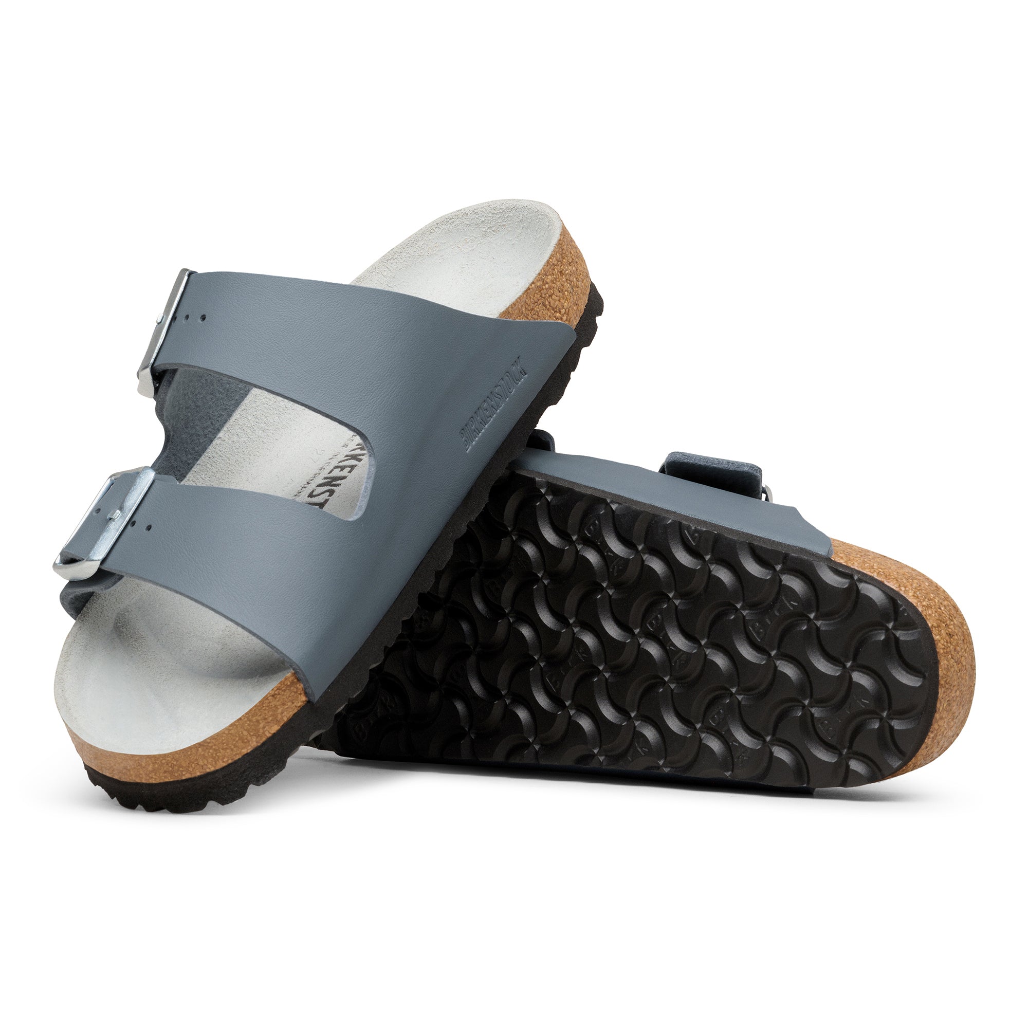 Birkenstock Arizona basalt gray Birko-Flor tonal