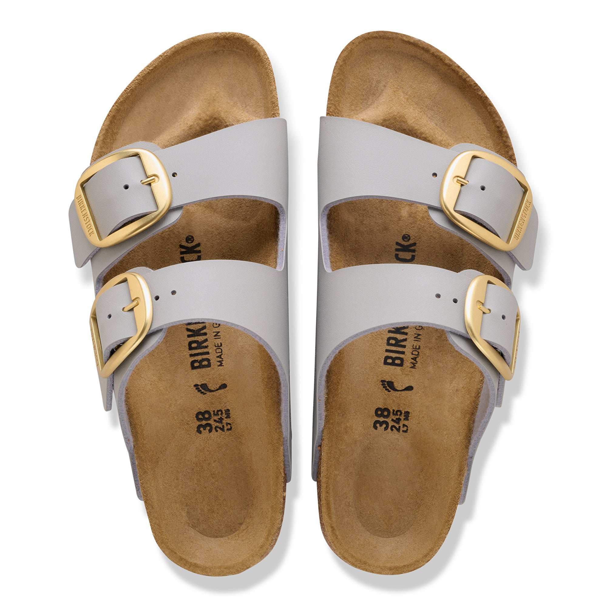 Birkenstock Arizona Big Buckle stone coin Birko-Flor