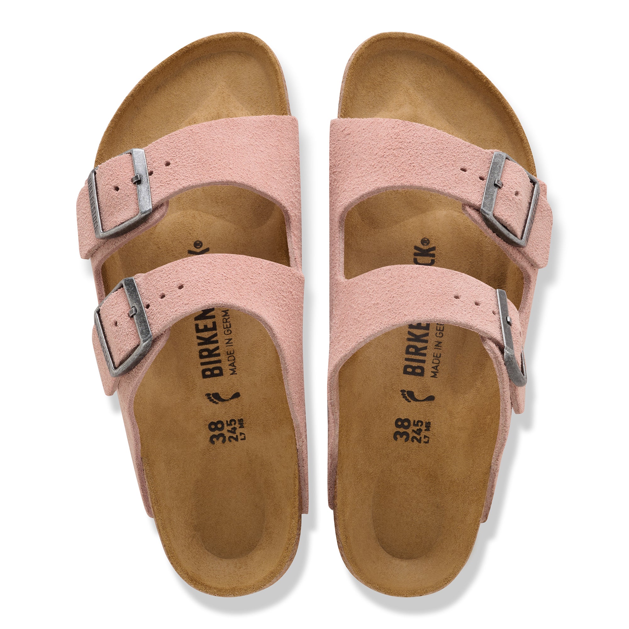 Birkenstock Arizona pink clay suede