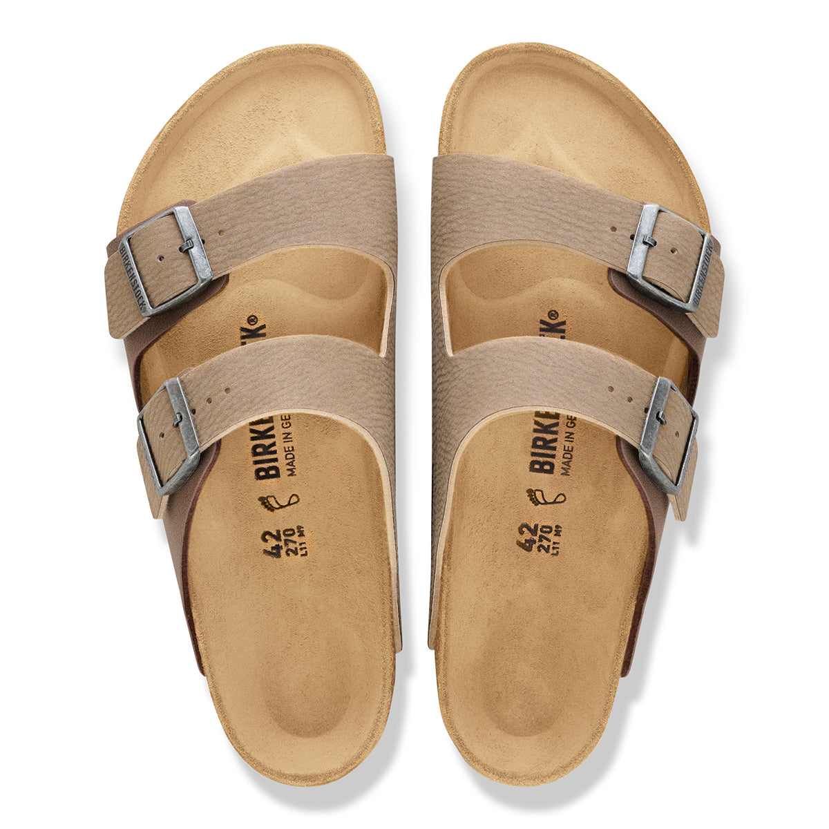 Birkenstock Arizona taupe desert dust Birkibuc/mocha Birkibuc