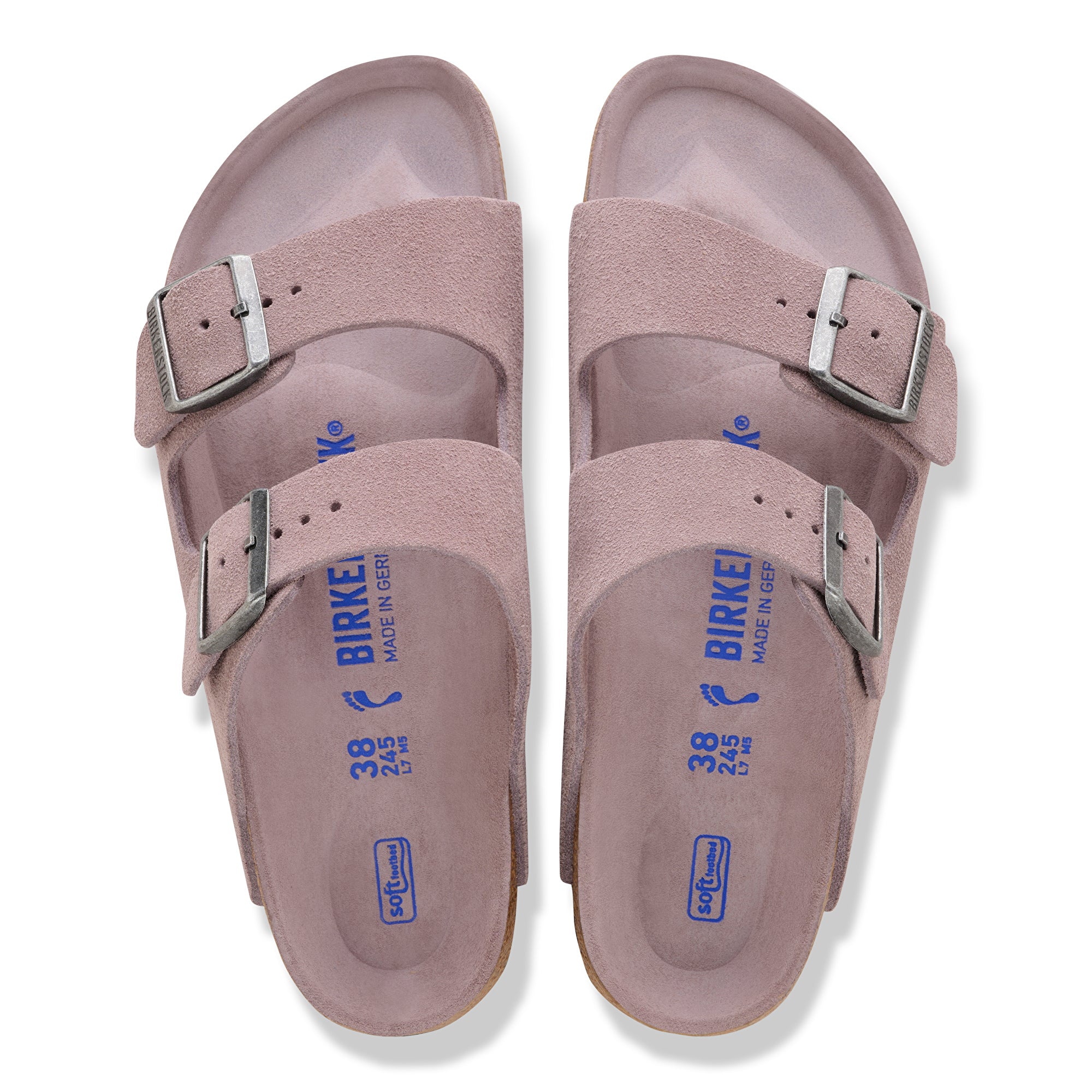 Birkenstock Arizona Soft Footbed faded purple suede tonal