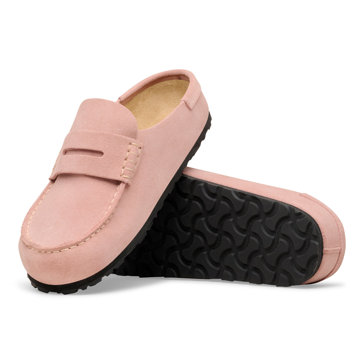 Birkenstock Naples Wrapped pink clay suede