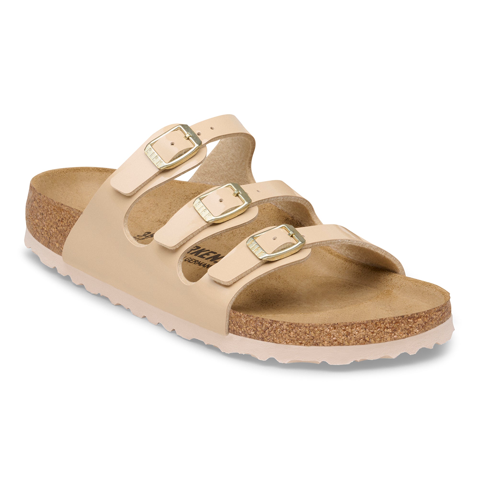 Birkenstock Florida patent sand Birko-Flor
