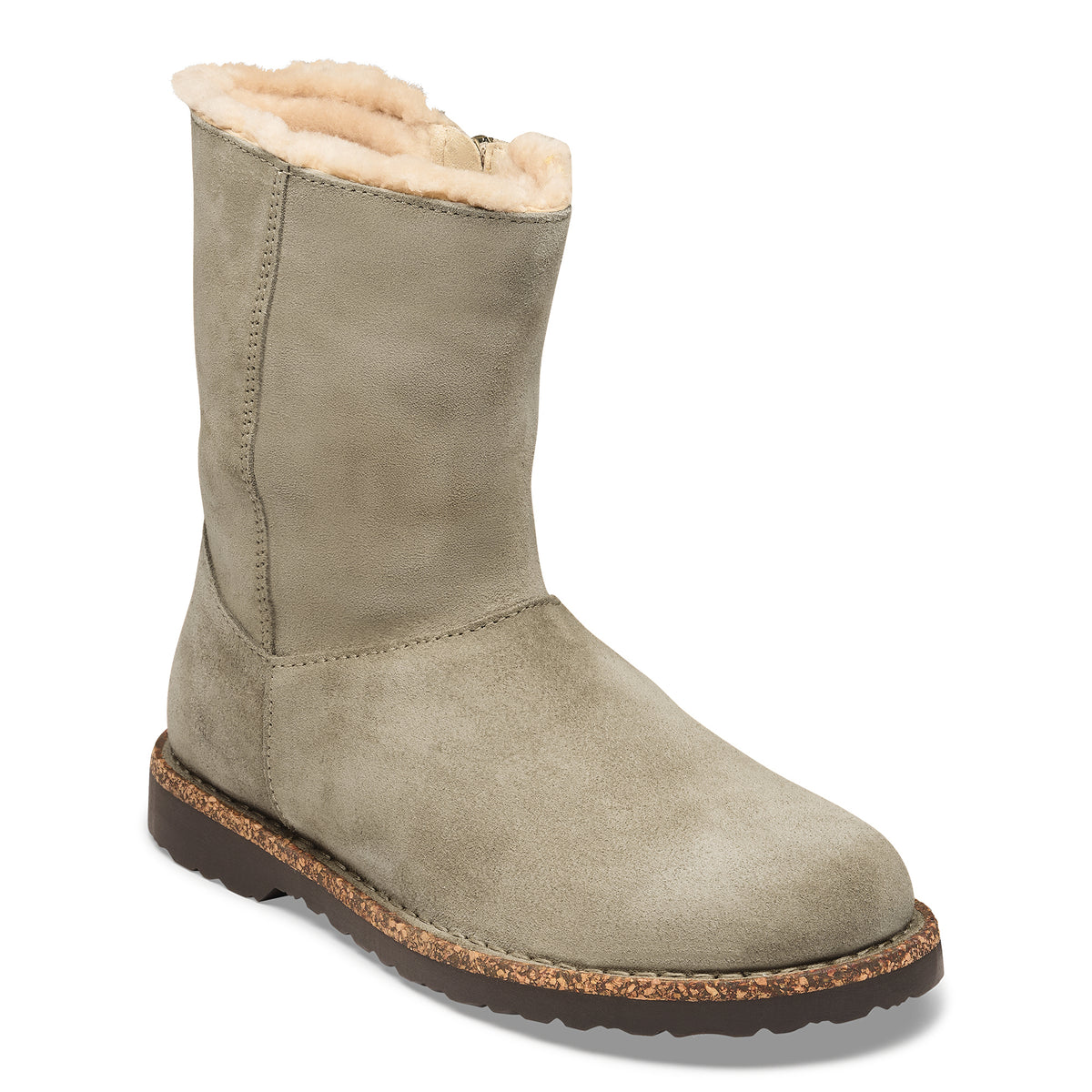 Birkenstock Uppsala Zip Shearling taupe suede/sandcastle shearling