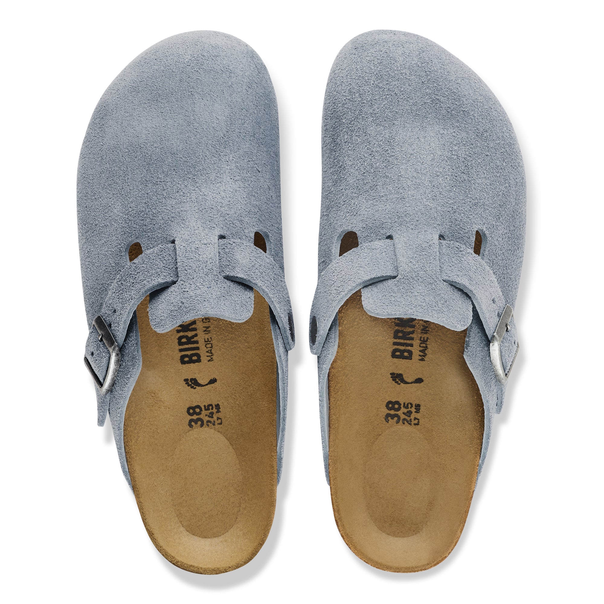 Birkenstock Boston stone blue suede