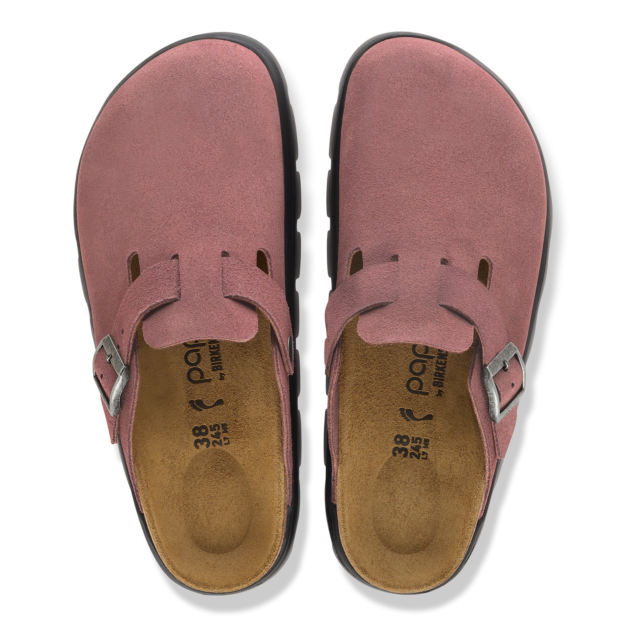 Papillio Boston Chunky pepper suede by Birkenstock