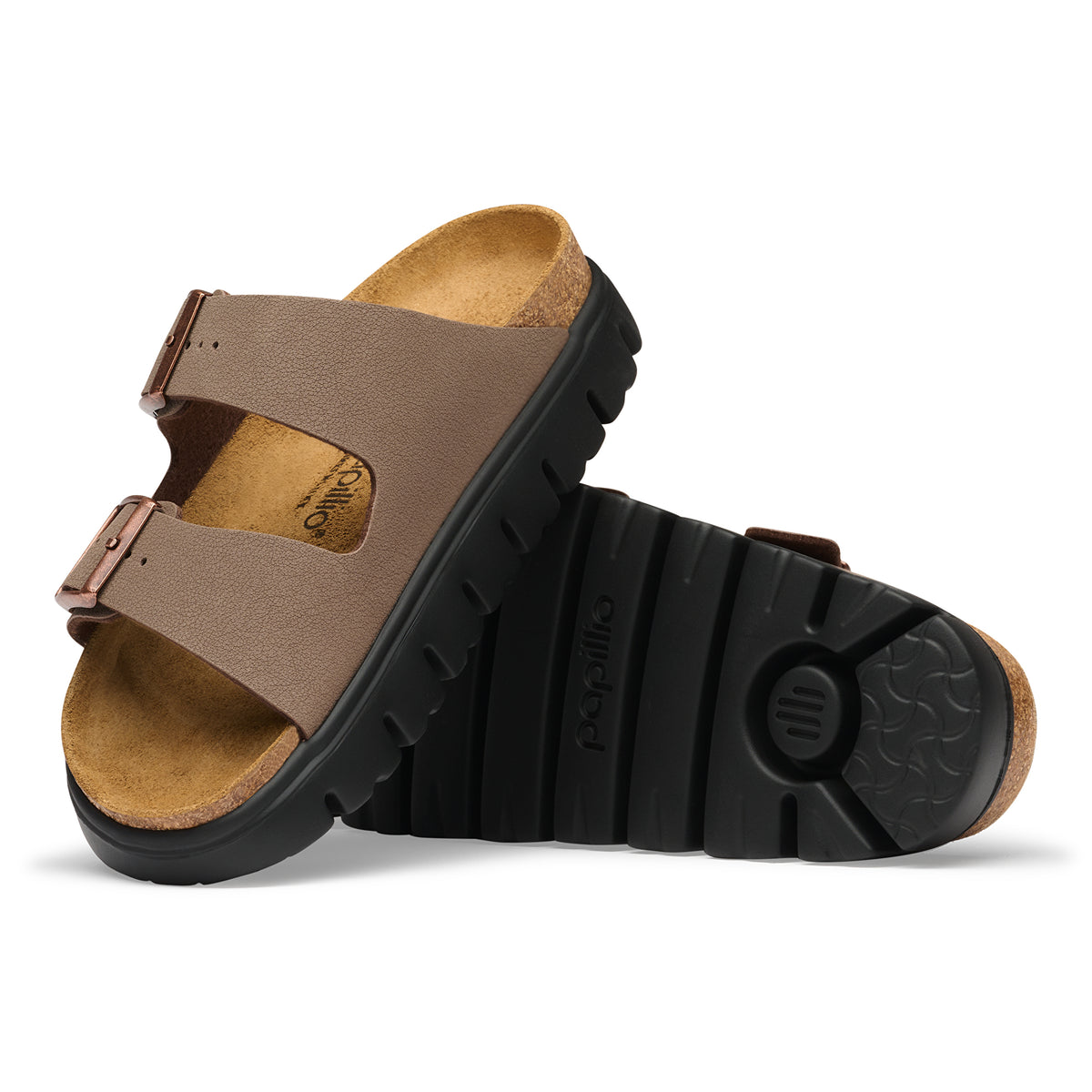 Papillio Arizona Chunky mocha Birkibuc by Birkenstock