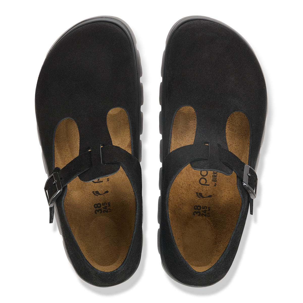 Papillio Paris Chunky black suede by Birkenstock