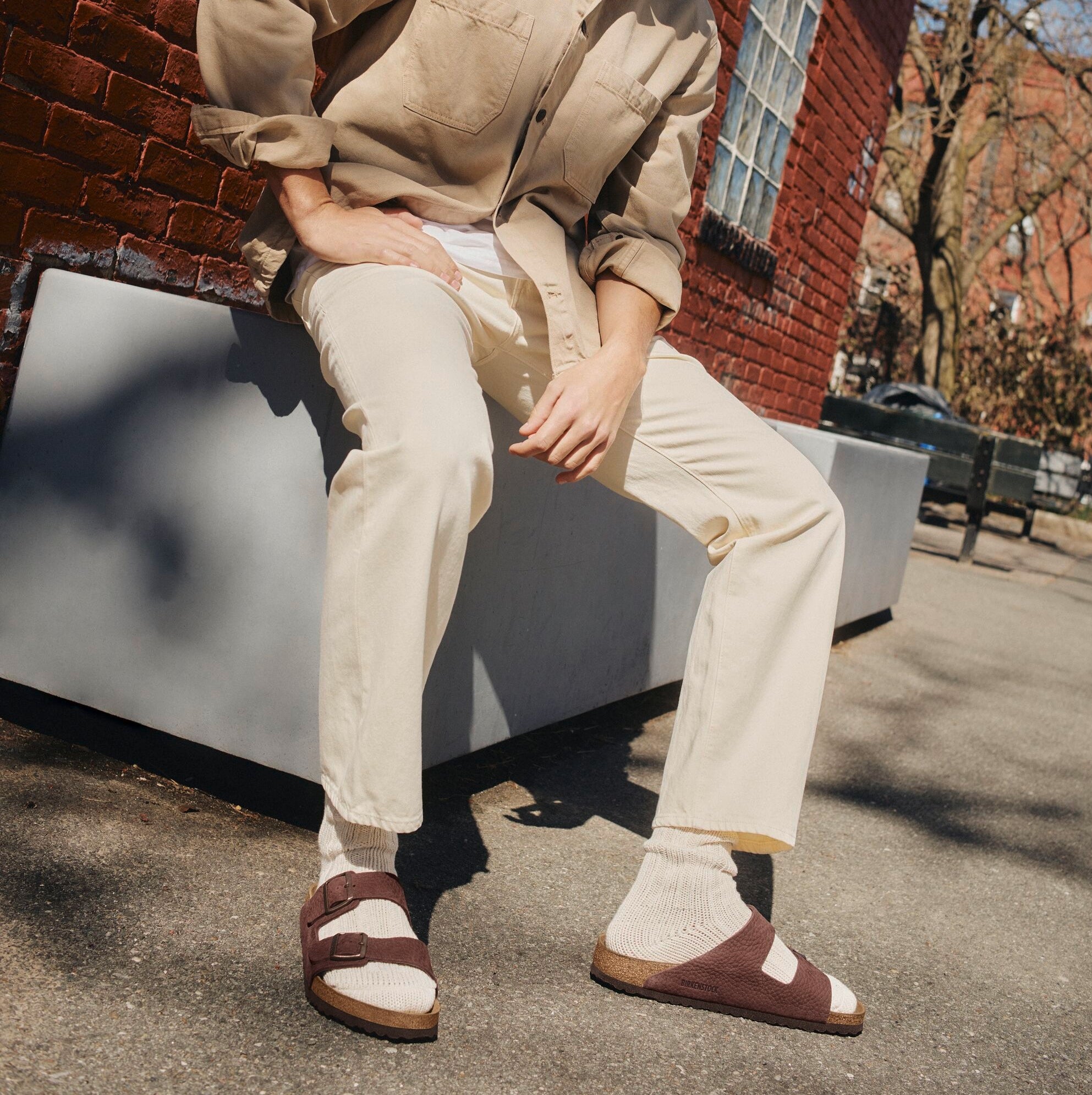 Birkenstock Arizona desert buck roast nubuck
