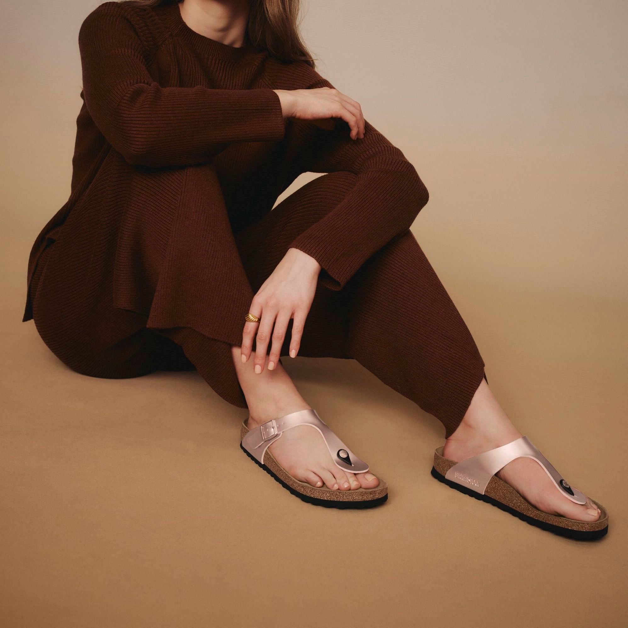 Birkenstock Gizeh copper Birko-Flor