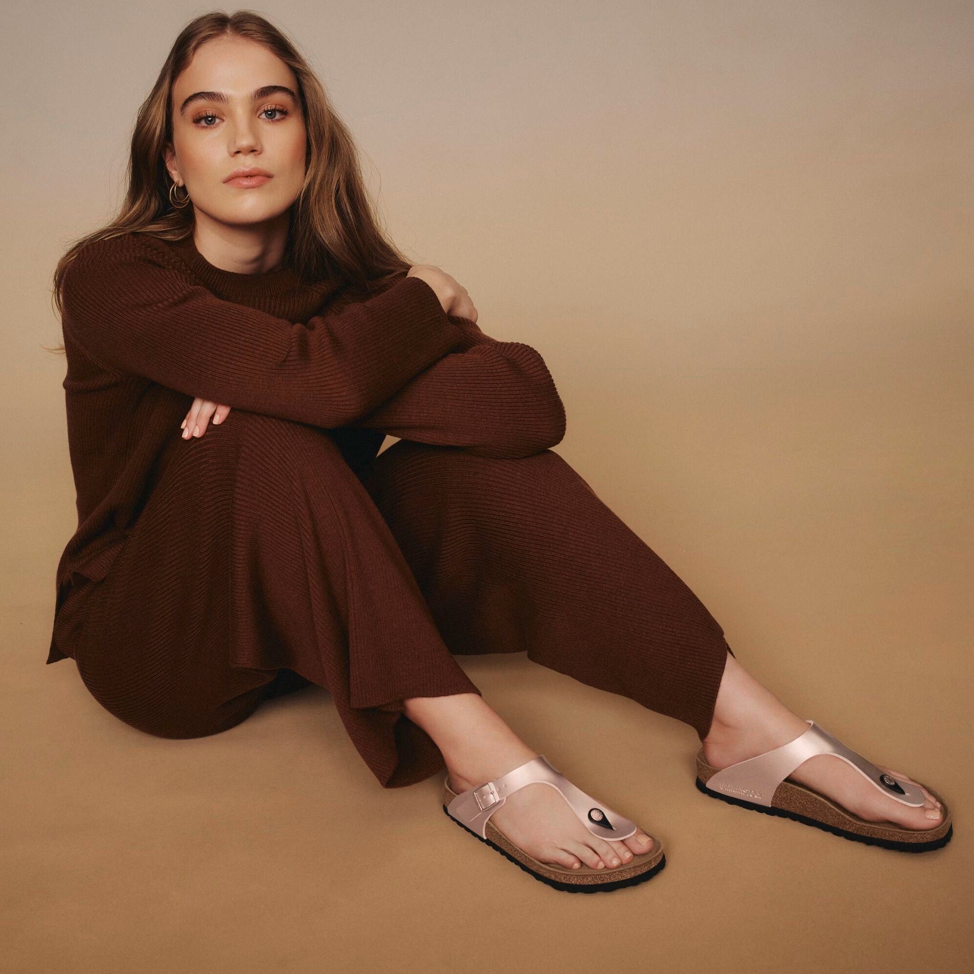 Birkenstock Gizeh copper Birko-Flor