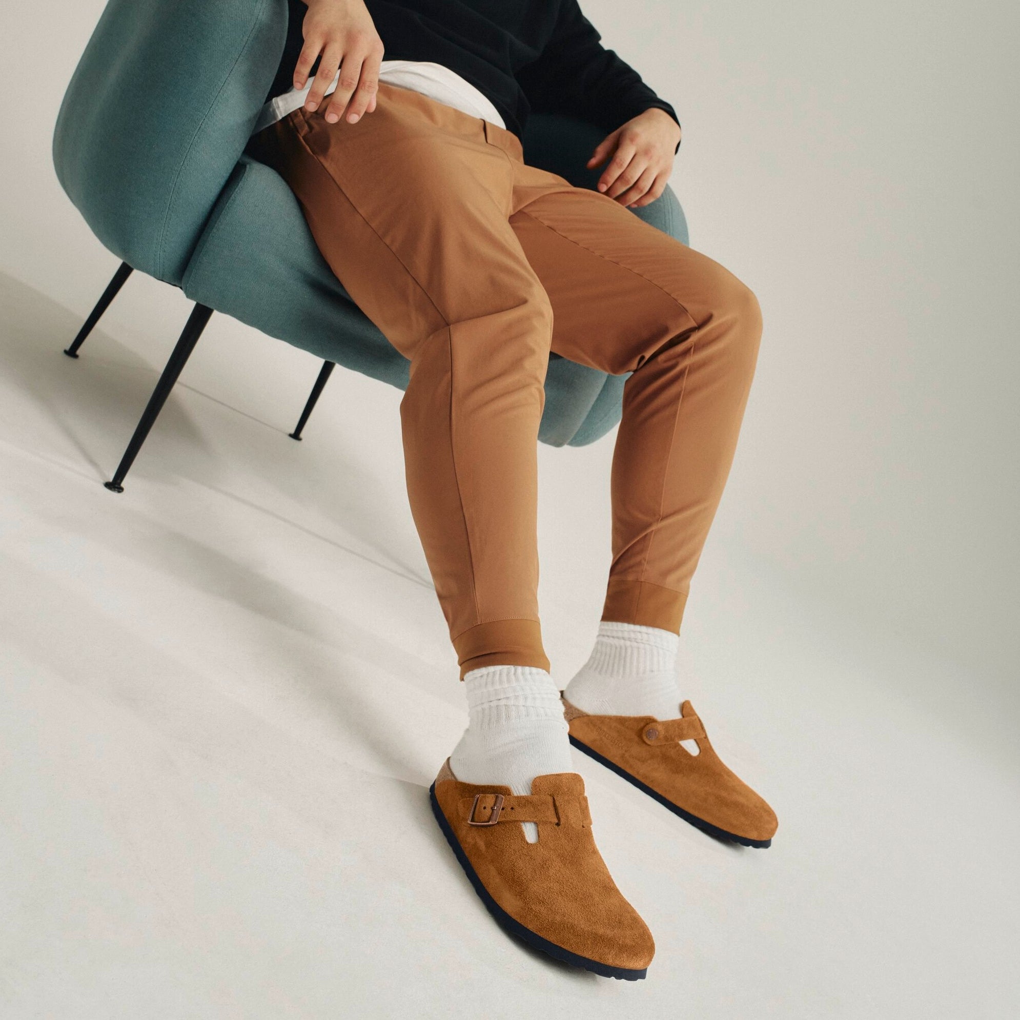 Birkenstock Boston Soft Footbed mink suede