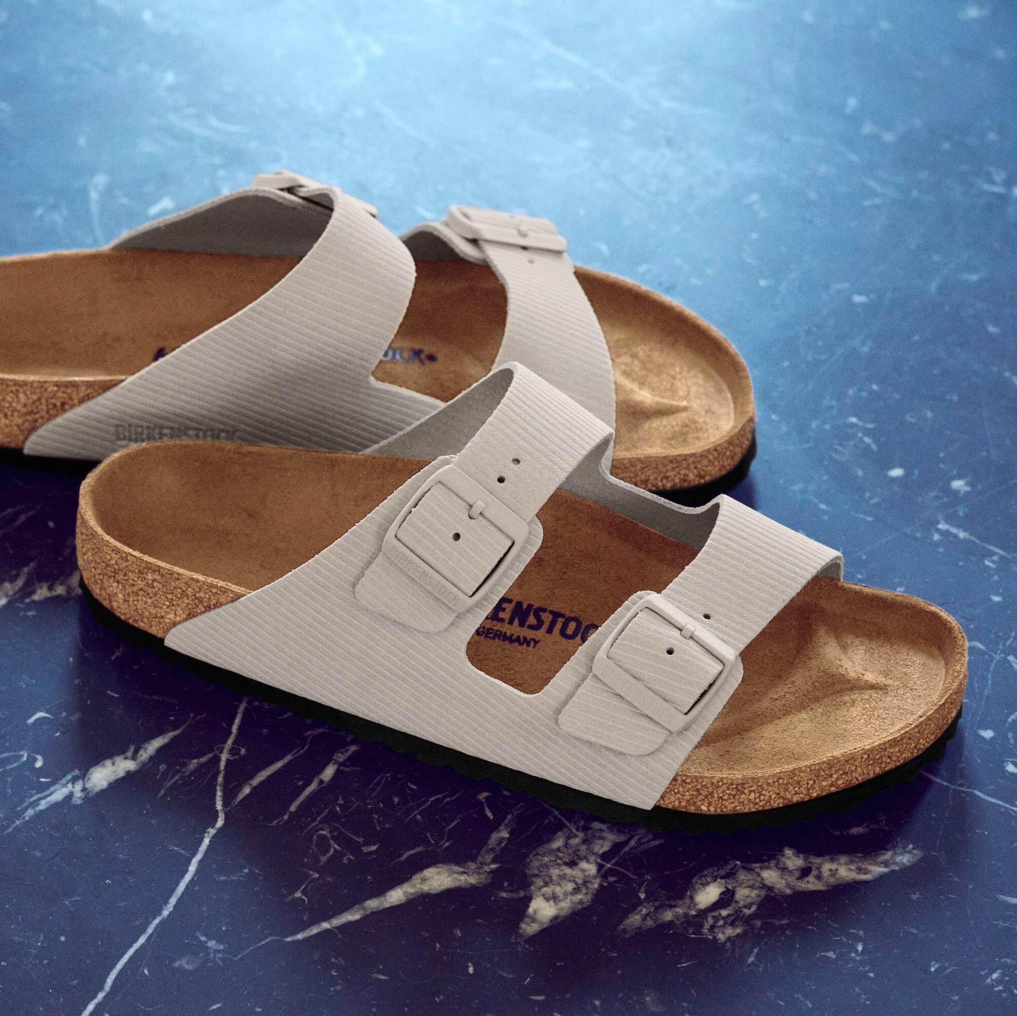 Birkenstock Arizona corduroy stone coin suede