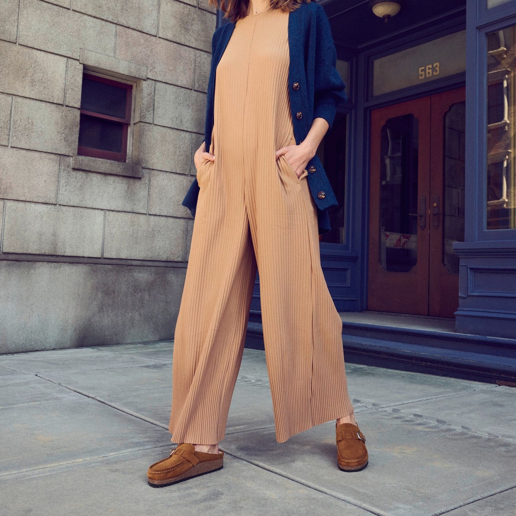 Birkenstock Buckley Shearling tea suede/natural shearling
