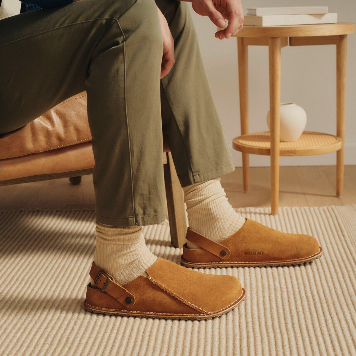 Birkenstock Lutry mink suede